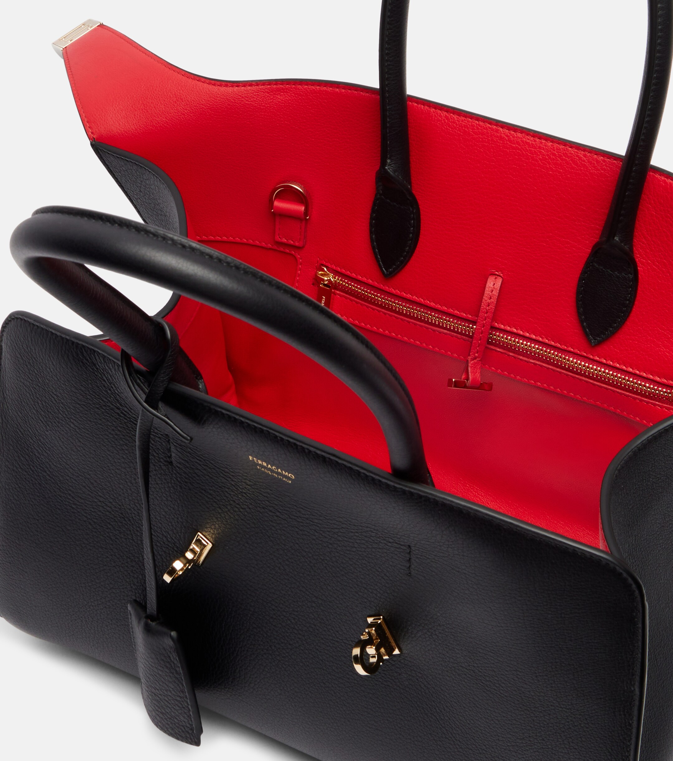Ferragamo Hug leather tote bag