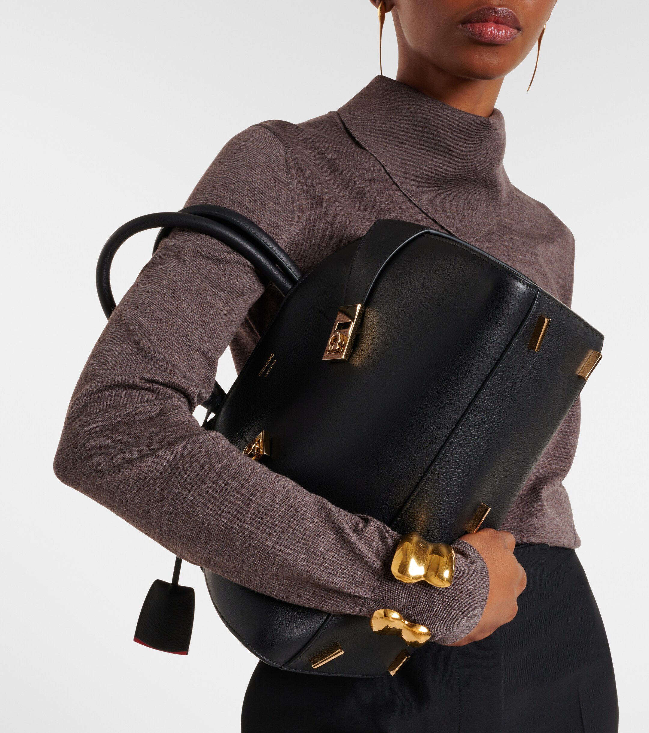 Ferragamo Hug leather tote bag