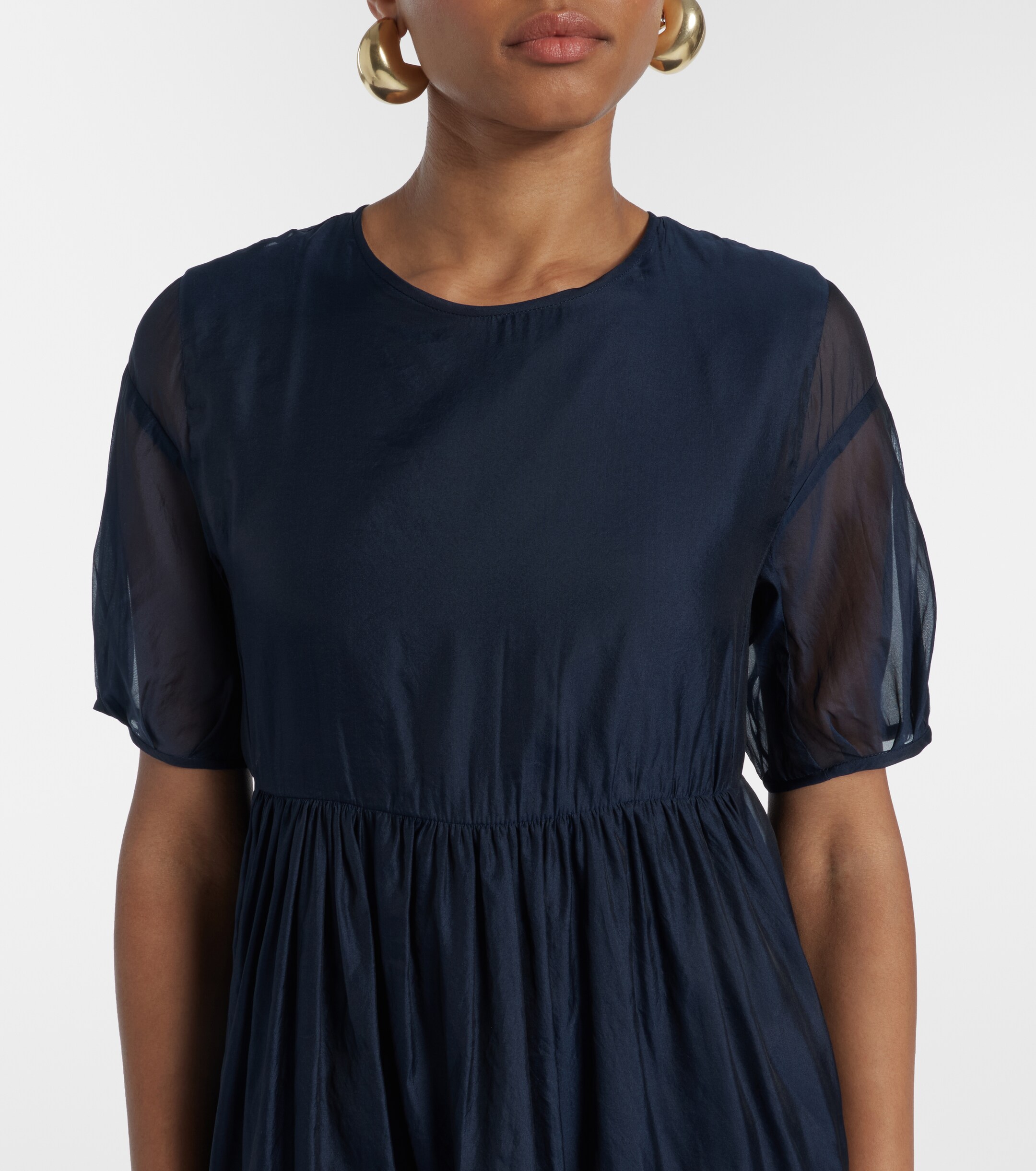 S Max Mara Fatoso silk-blend organza midi dress thumbnail