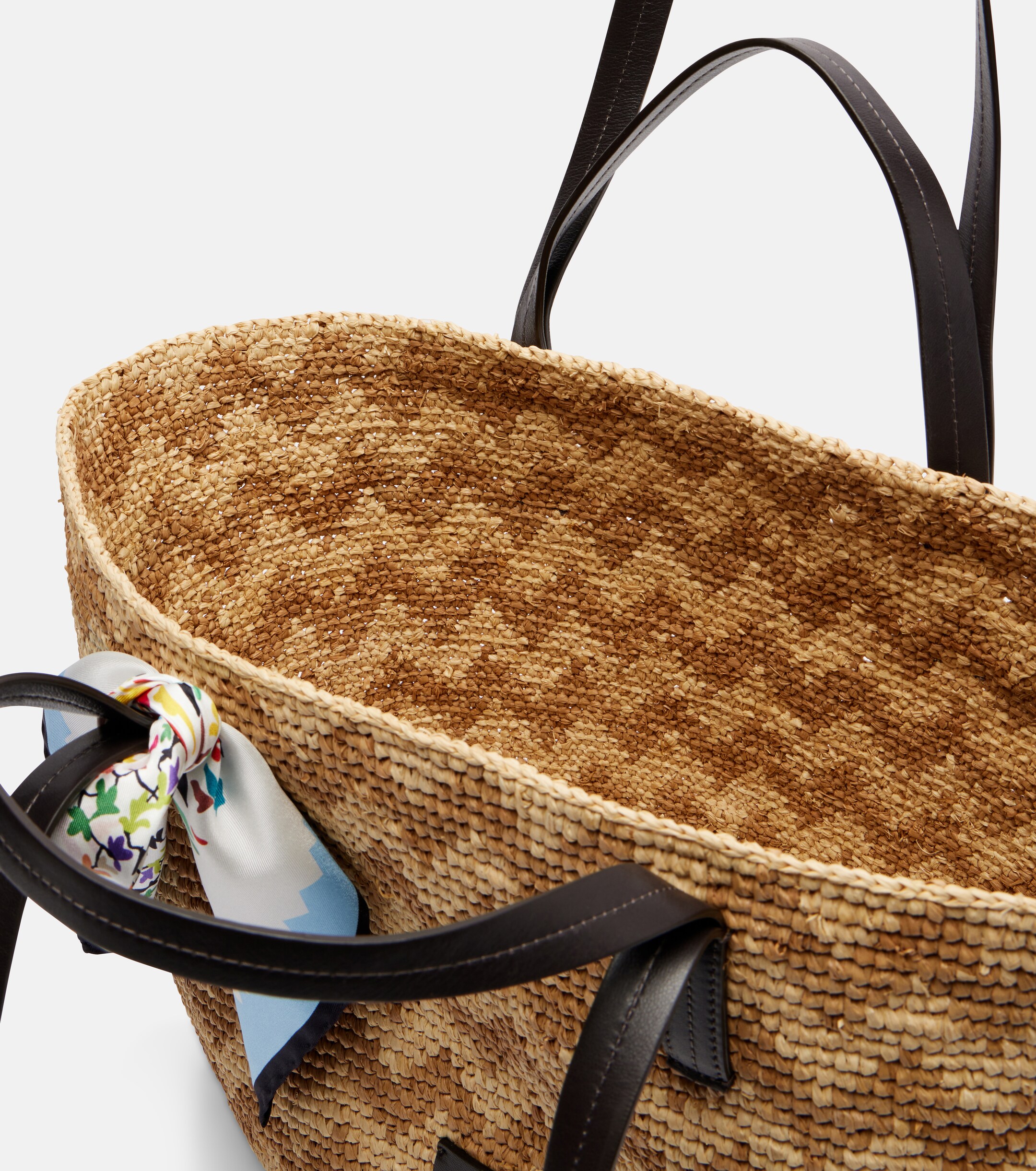 Missoni Zigzag Large raffia basket bag
