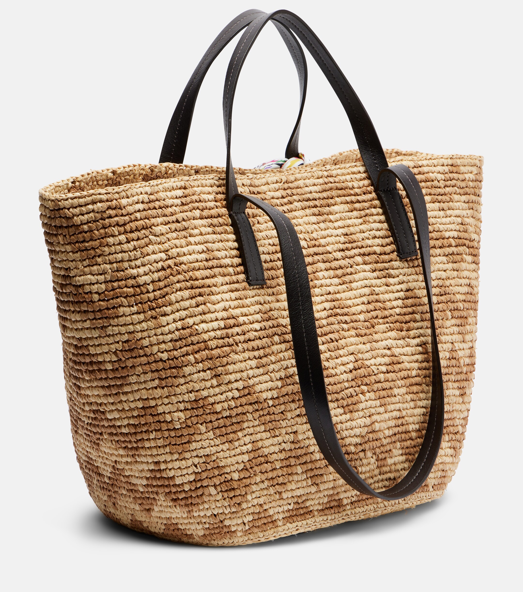 Missoni Zigzag Large raffia basket bag