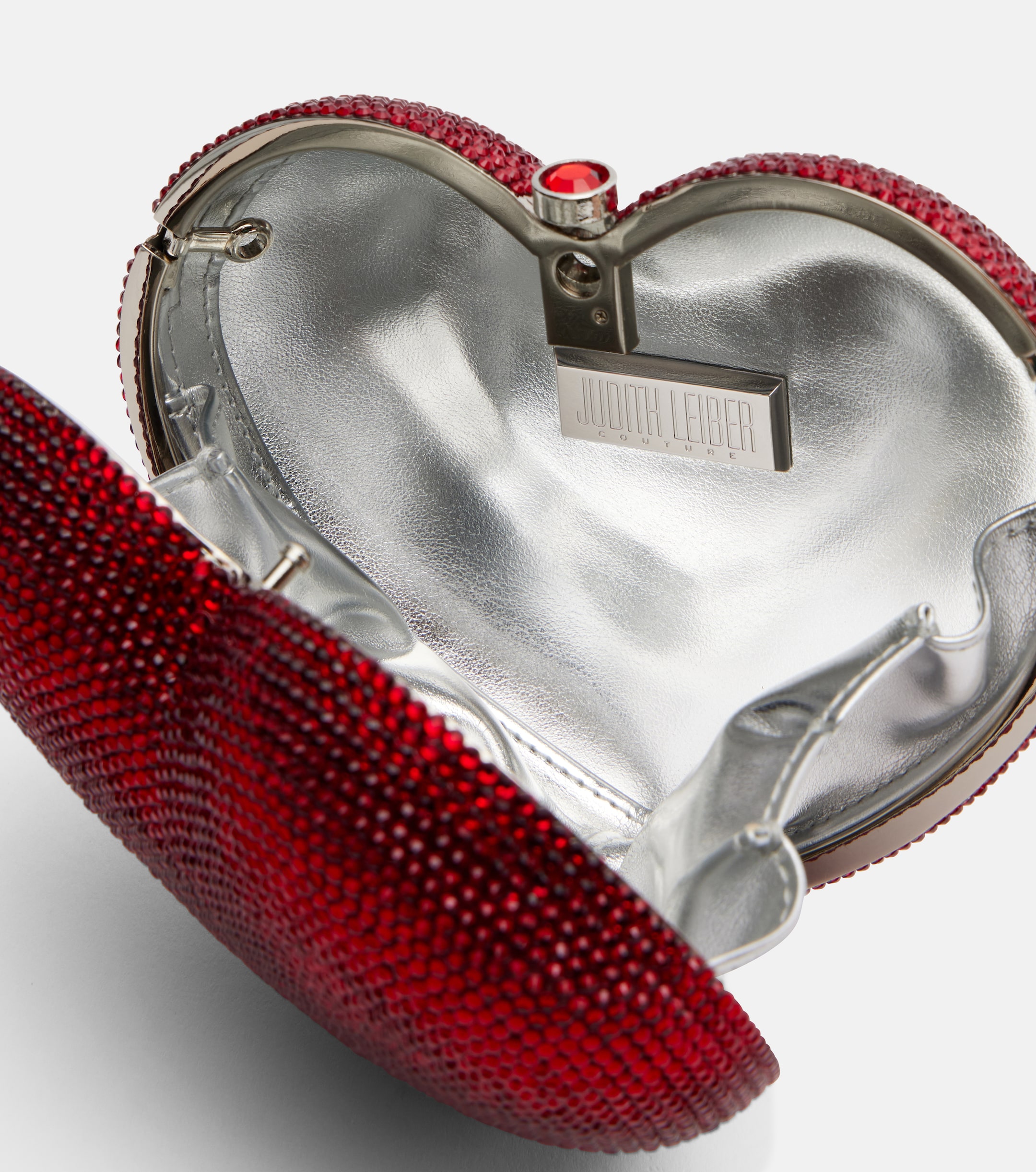 Judith Leiber Couture L'Amour Petit Cœur embellished clutch thumbnail