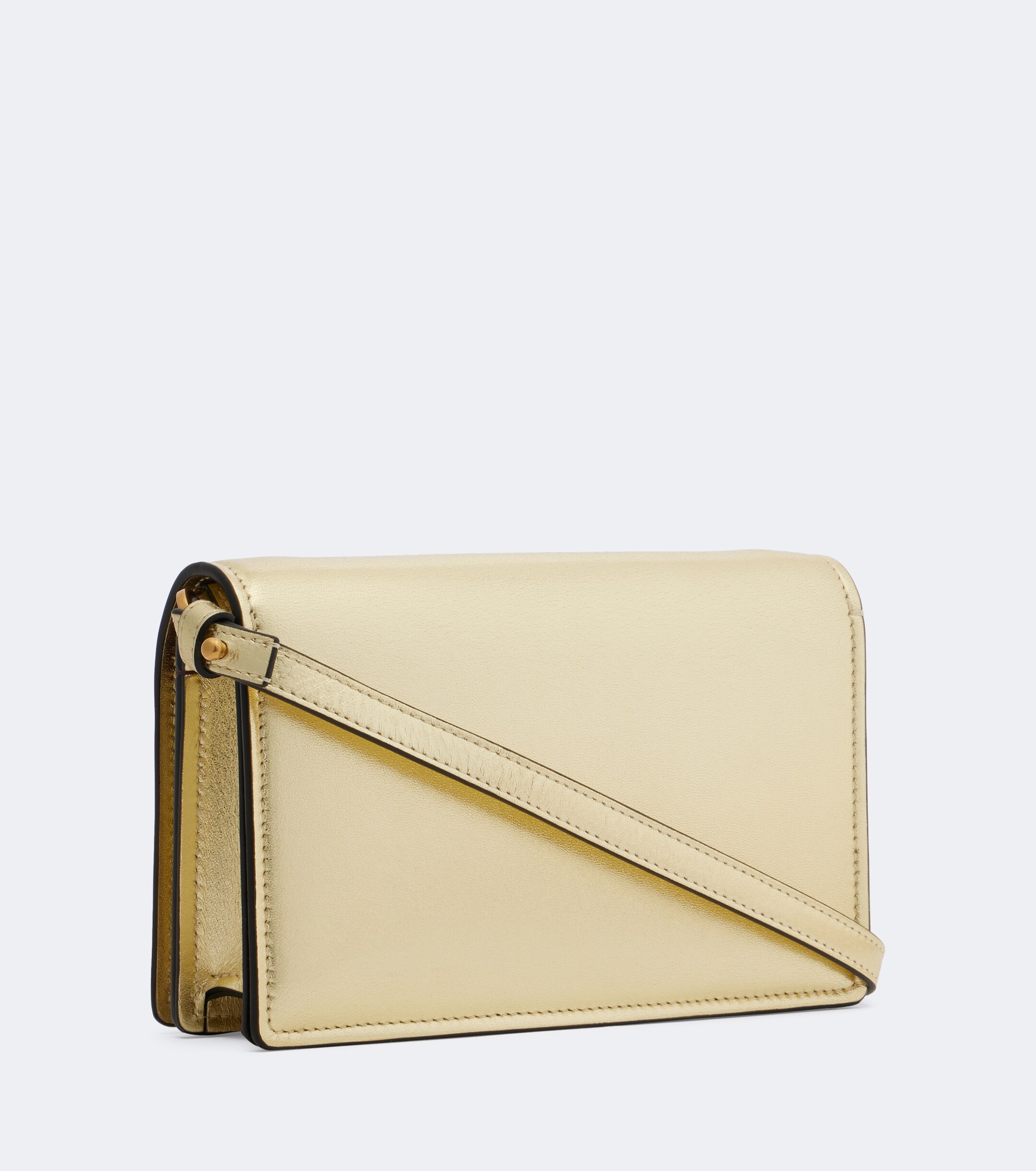 Versace Medusa Small metallic leather clutch