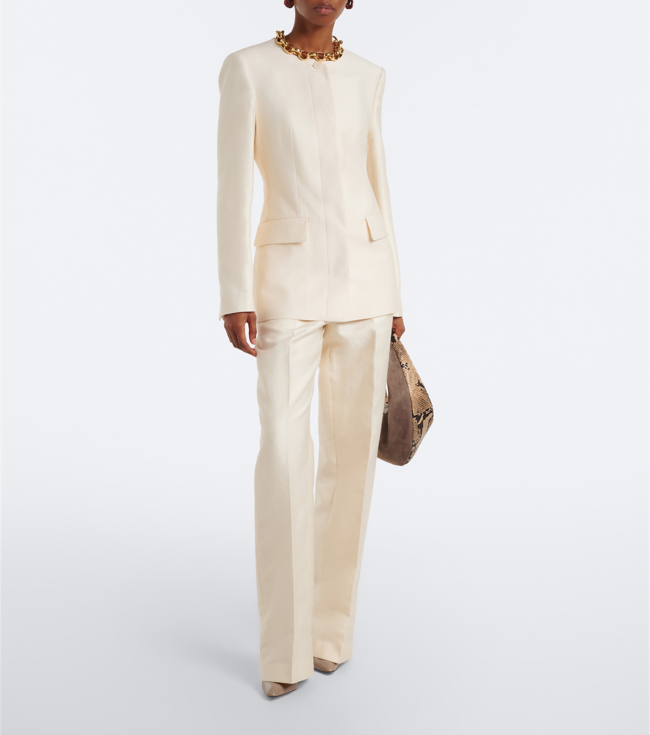 JOSEPH Joseph Mitae cotton, linen, and silk-blend wide-leg pants