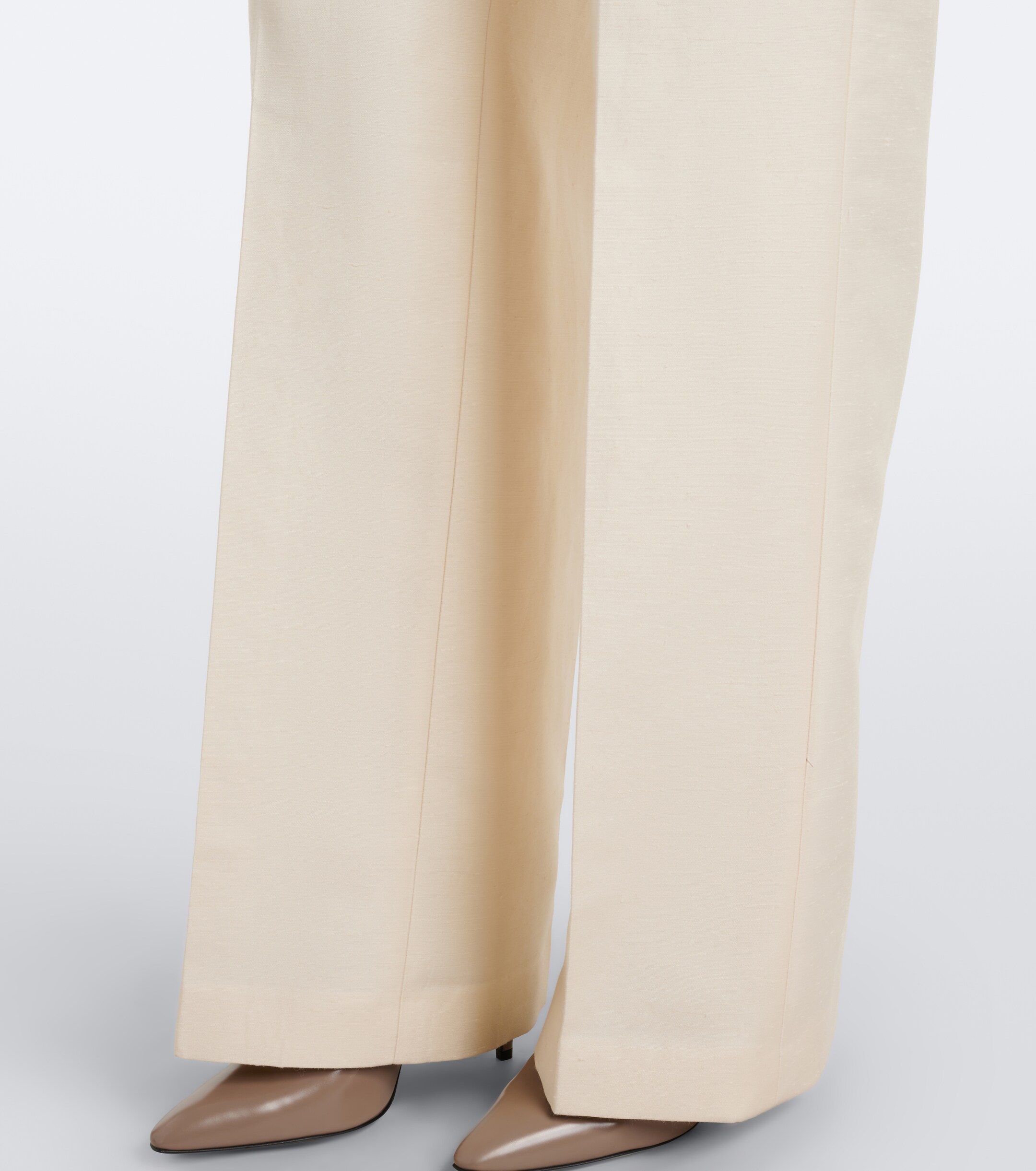 JOSEPH Joseph Mitae cotton, linen, and silk-blend wide-leg pants