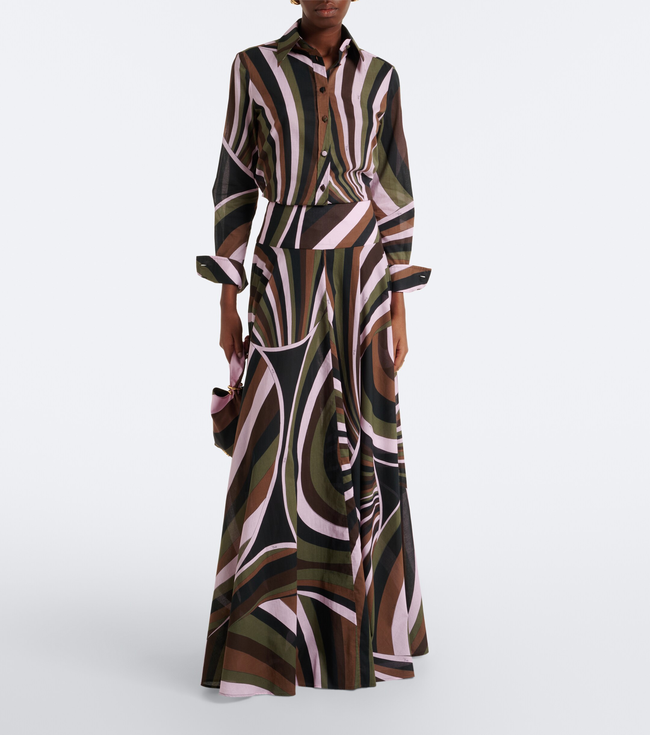 Pucci Pucci Iride cotton muslin maxi skirt