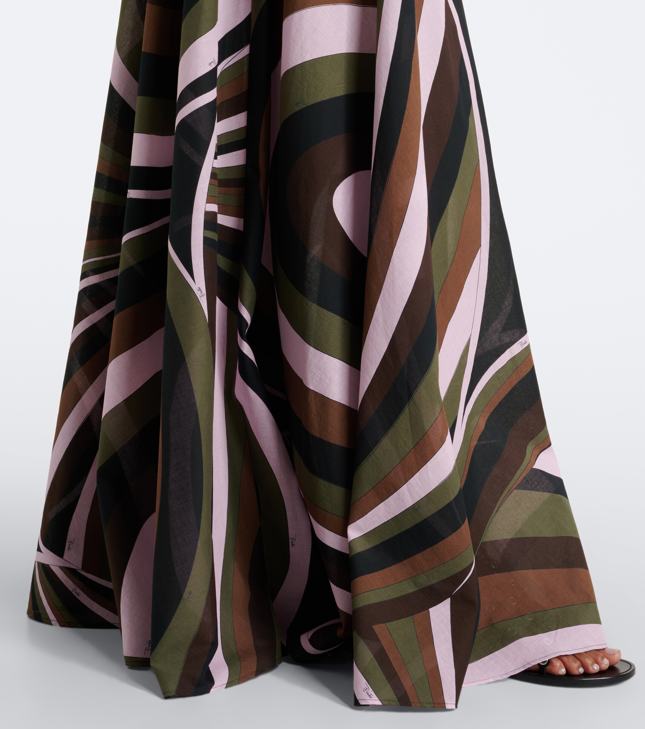 Pucci Pucci Iride cotton muslin maxi skirt