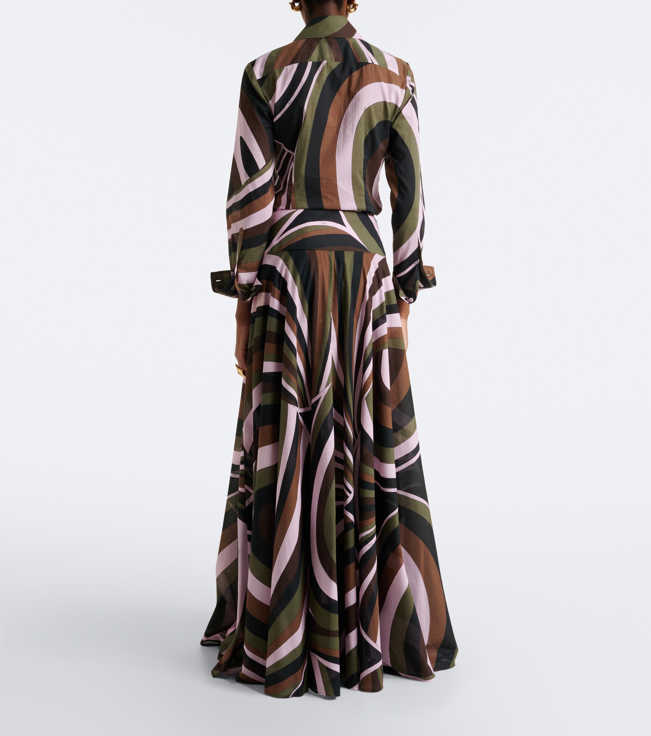 Pucci Pucci Iride cotton muslin maxi skirt