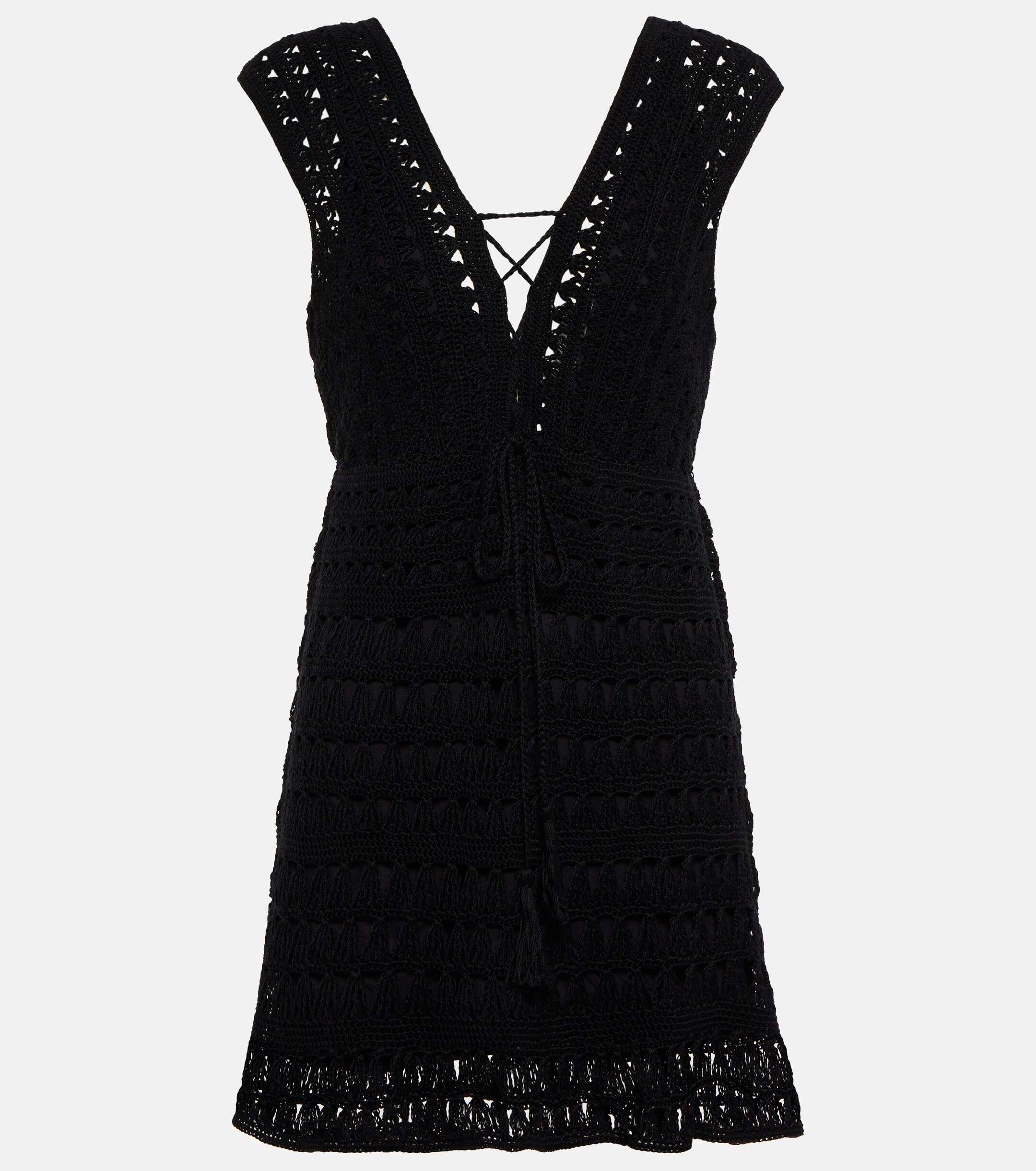 Anna Kosturova Jennifer crochet cotton minidress thumbnail
