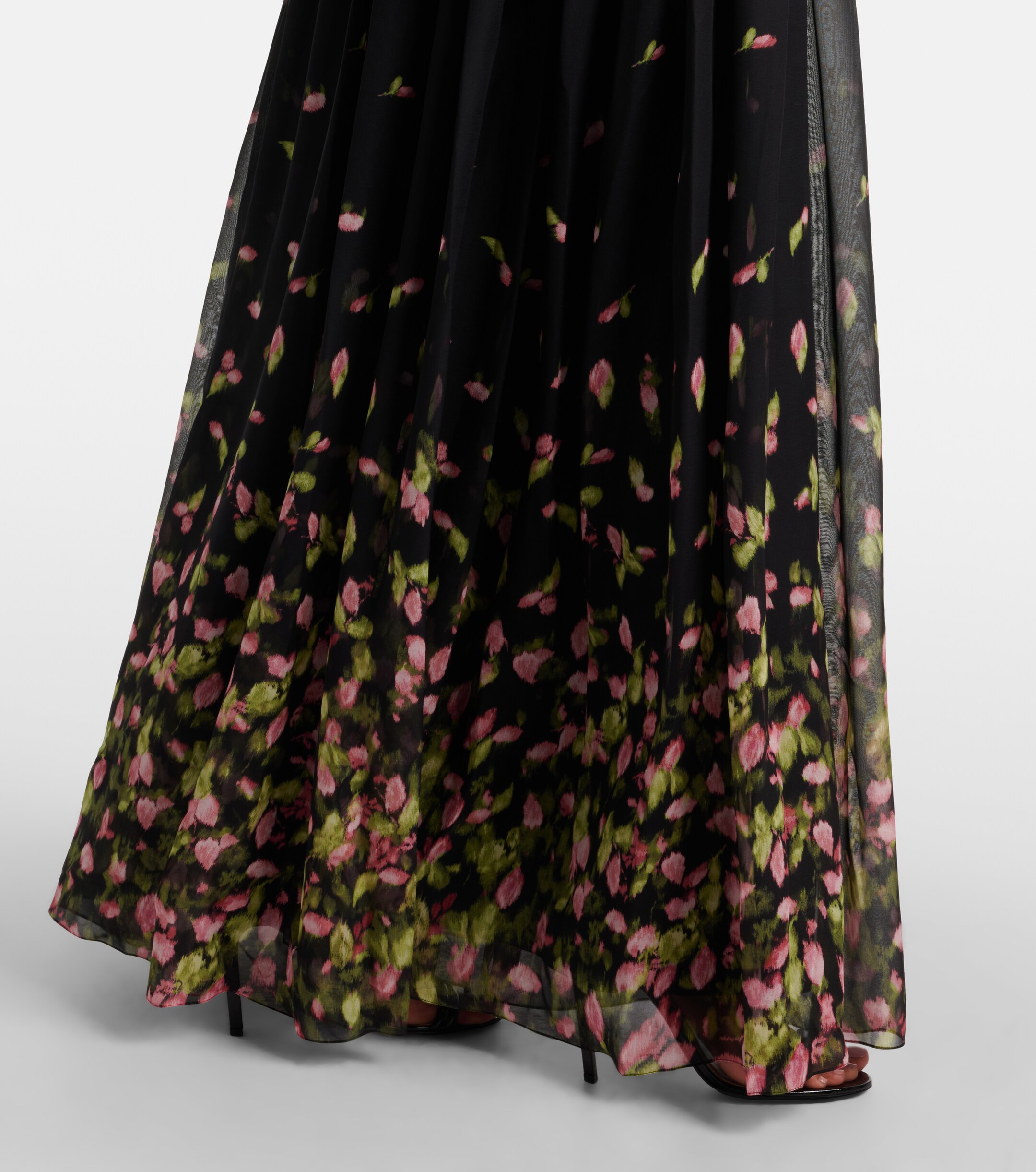 Erdem Floral silk voile gown thumbnail