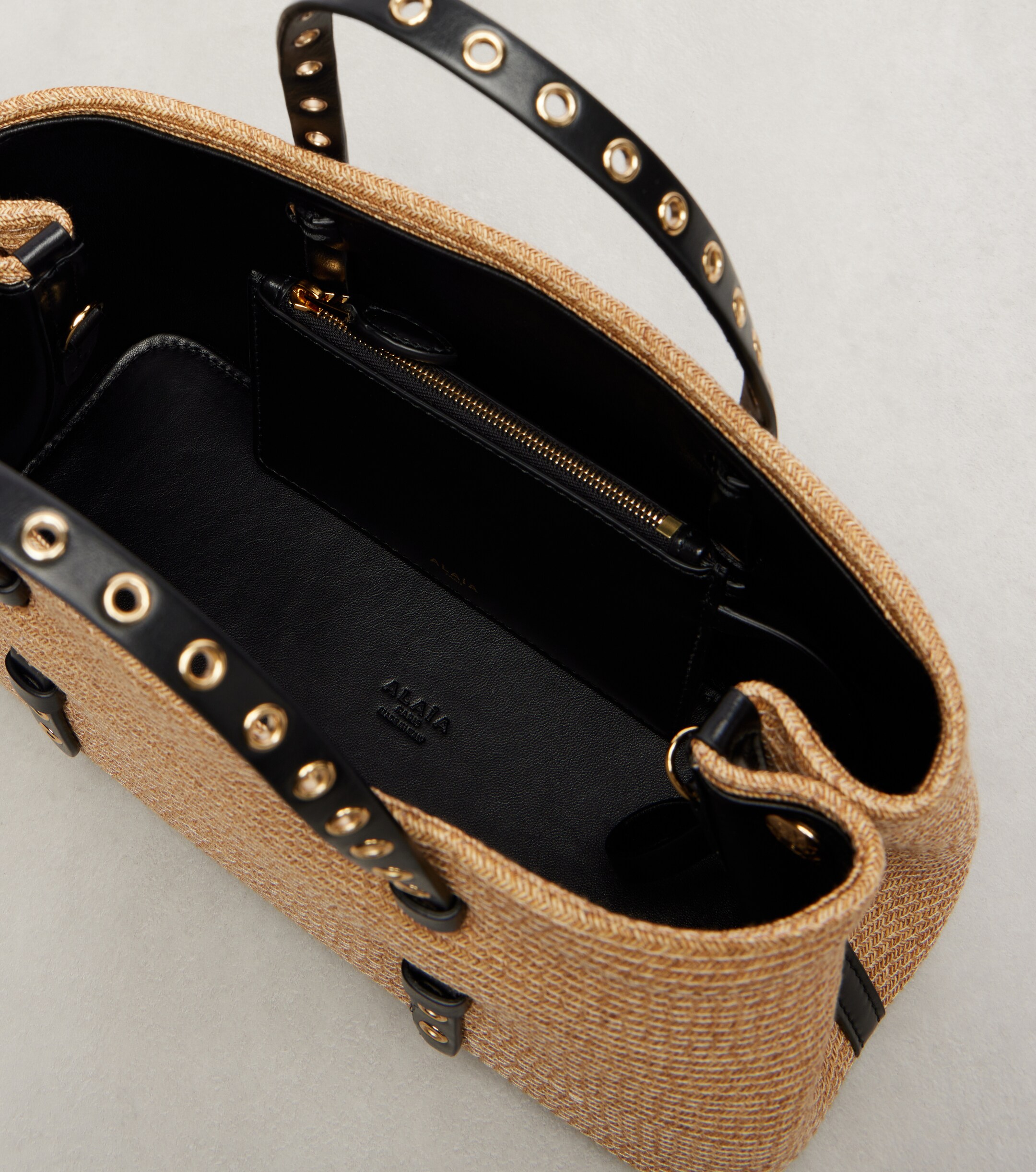 Alaïa Mina 25 Medium woven tote bag