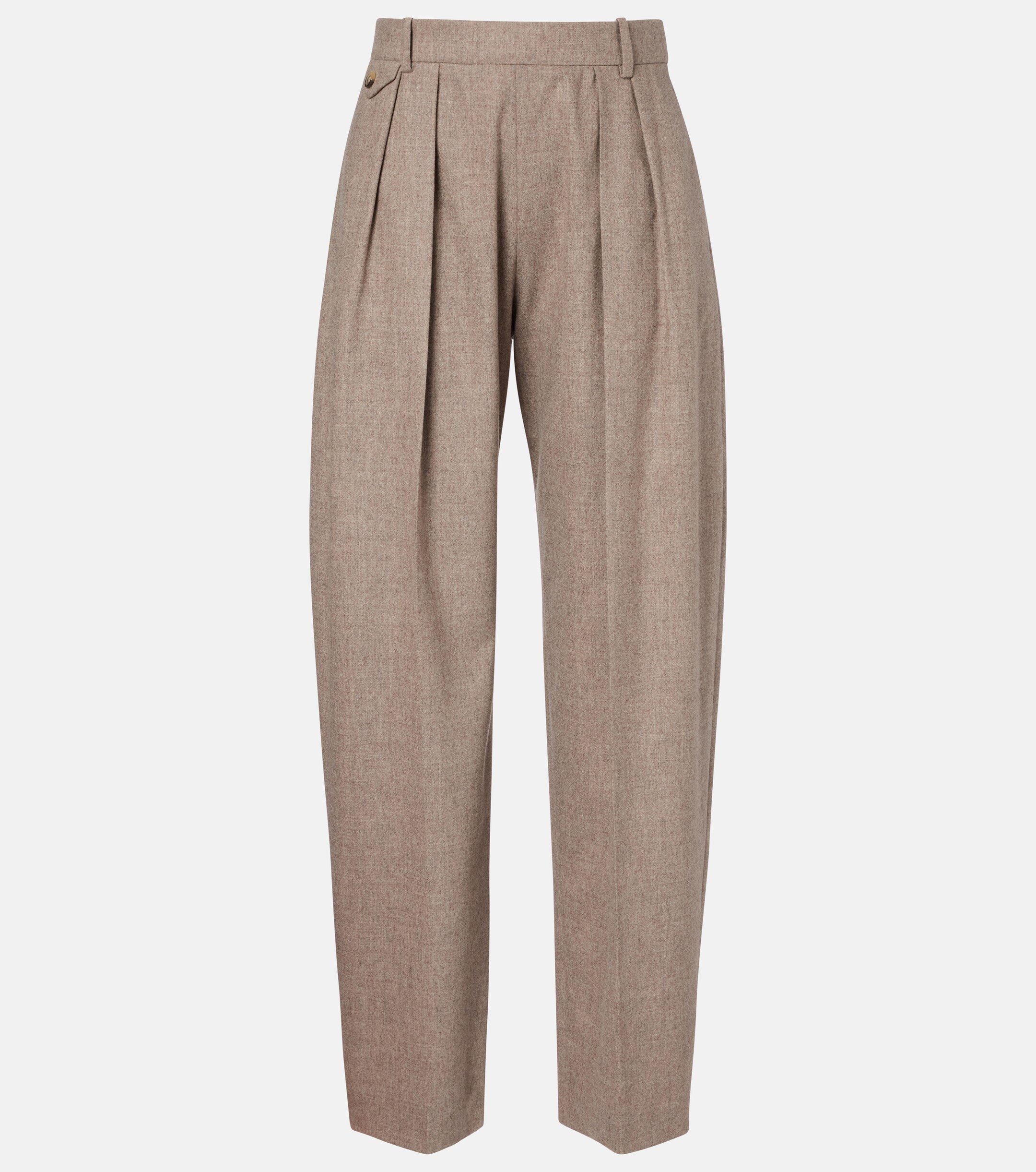 KHAITE Dugan wool-blend tapered pants