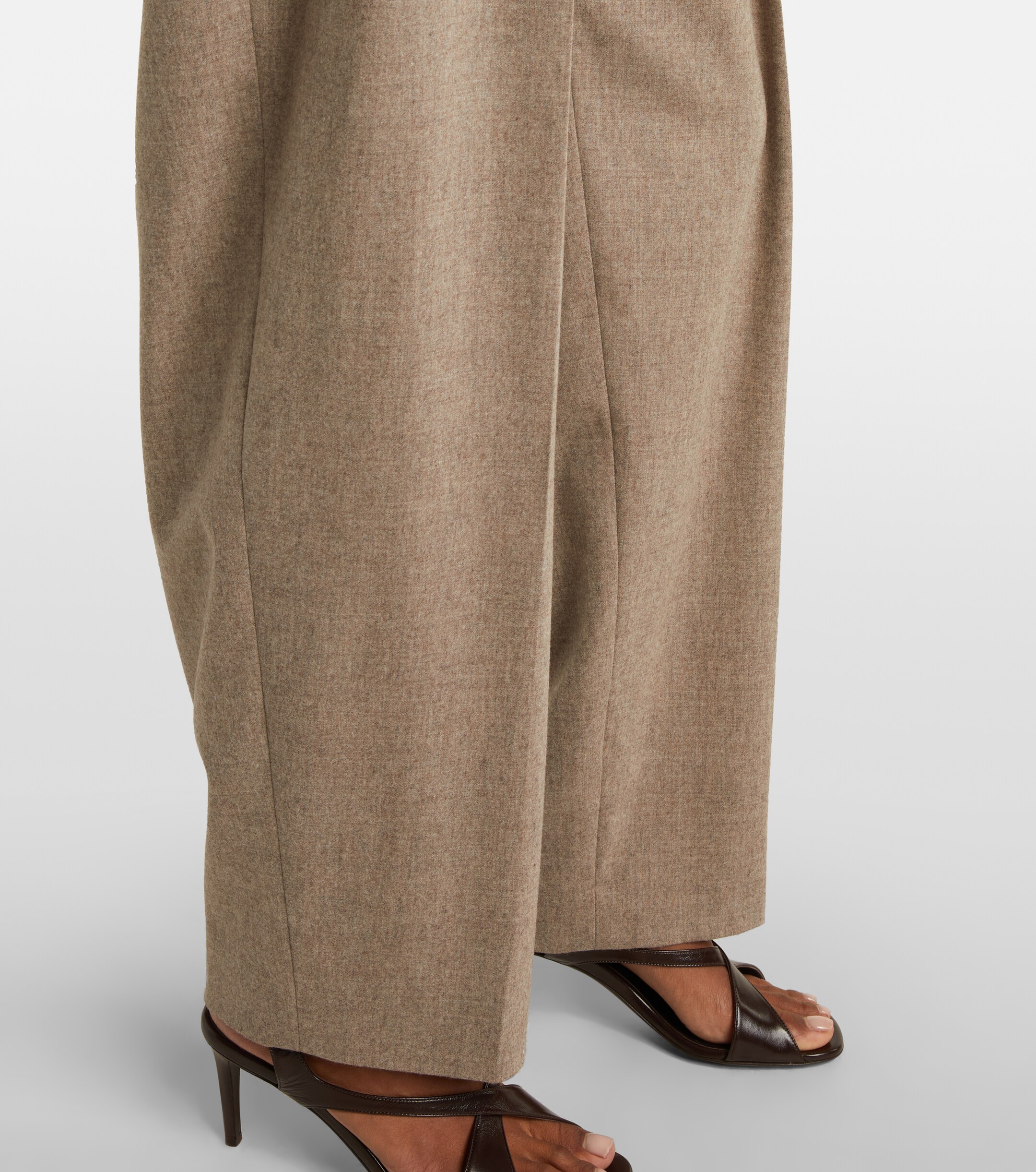 KHAITE Dugan wool-blend tapered pants