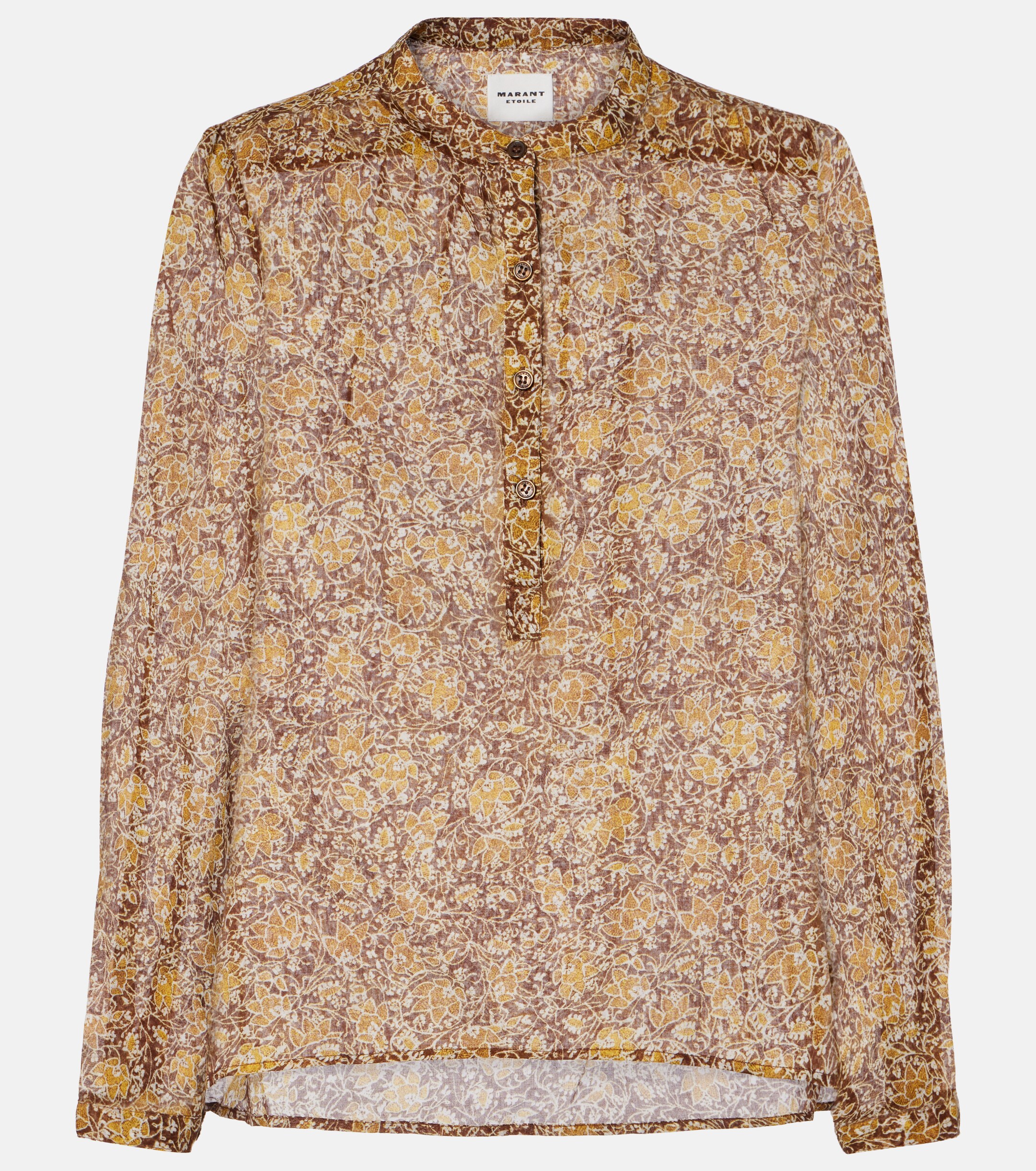 Marant Étoile Maria floral cotton voile blouse