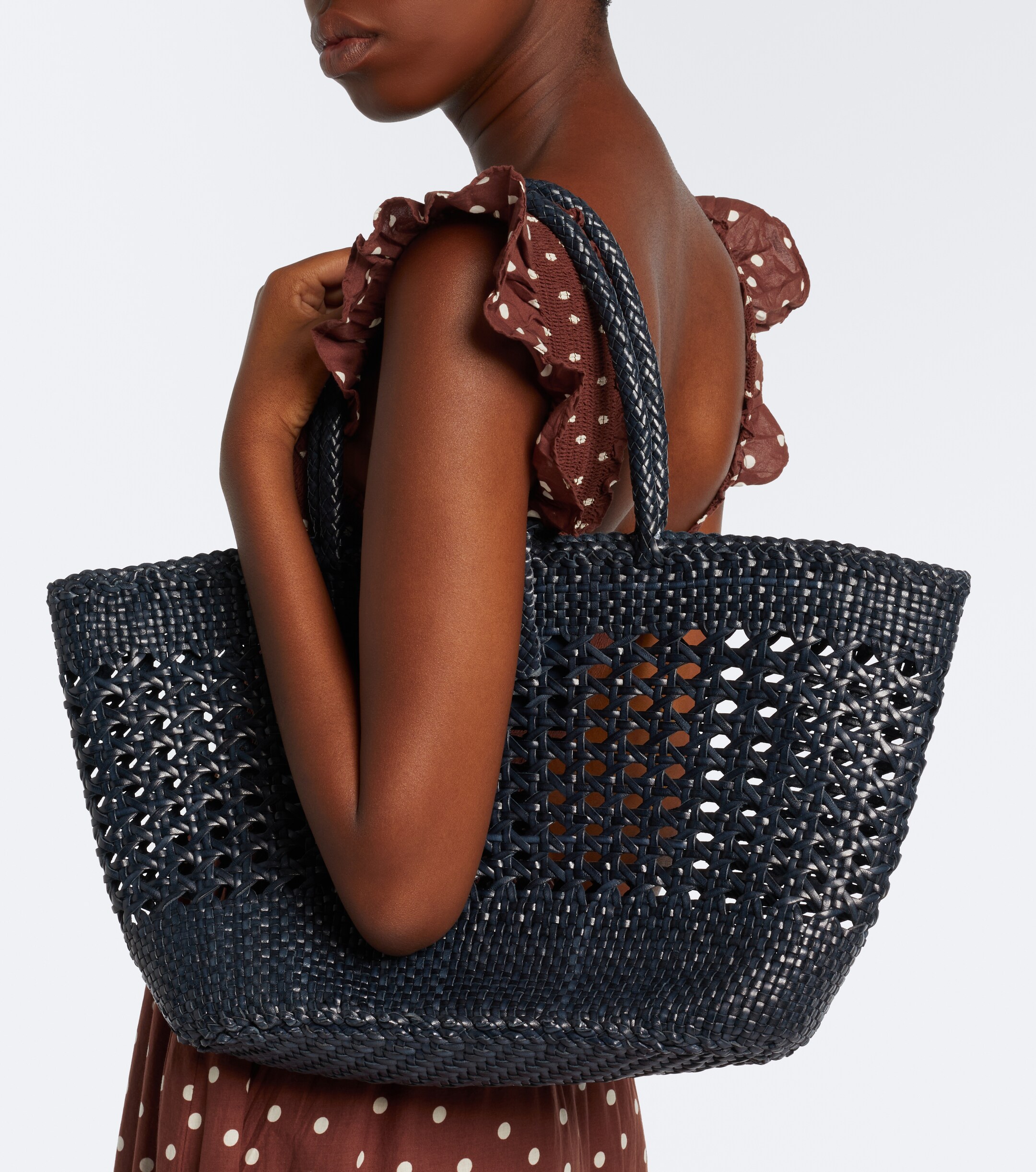RIXO x Dragon Diffusion Lucine leather tote bag