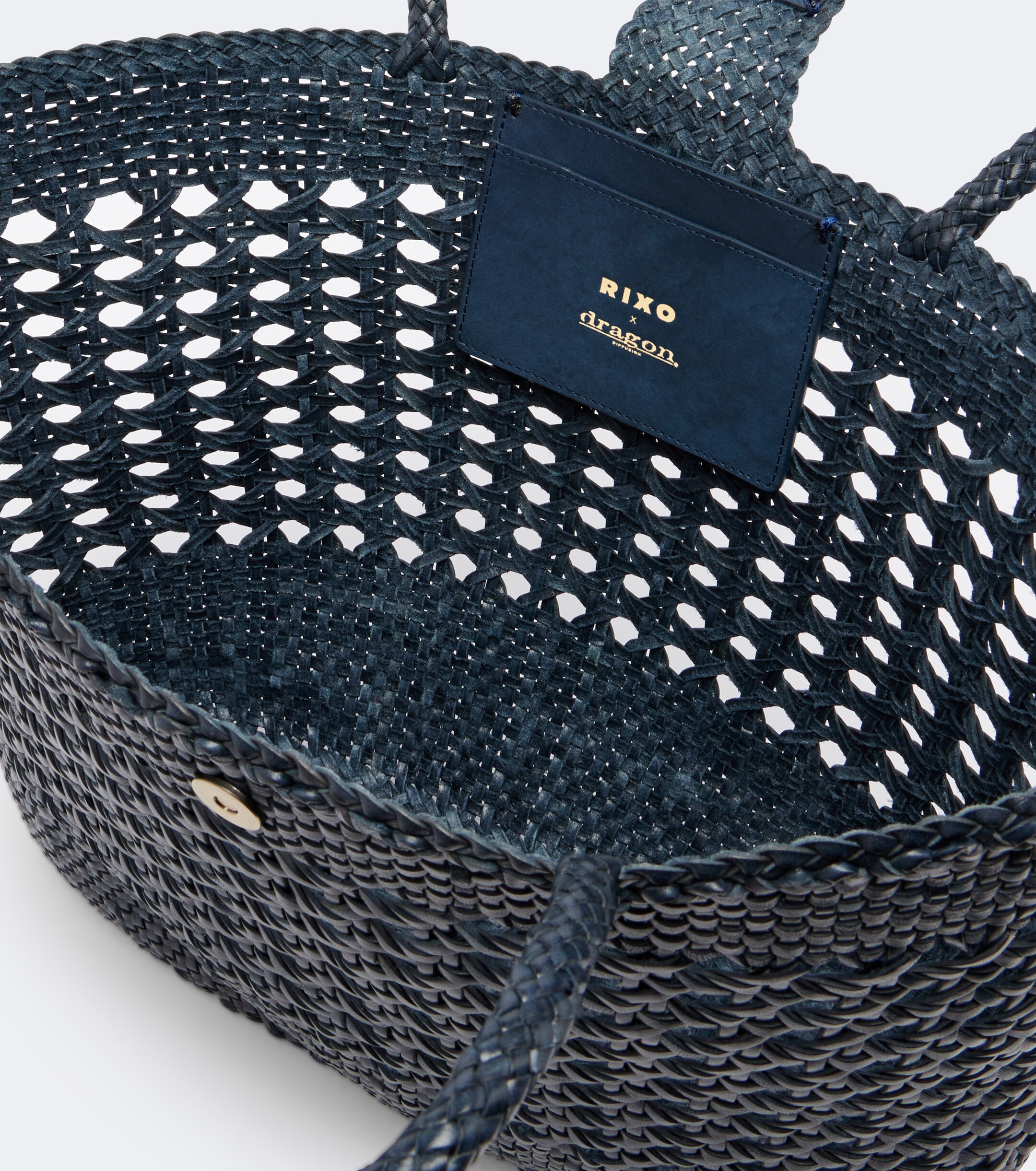 RIXO x Dragon Diffusion Lucine leather tote bag