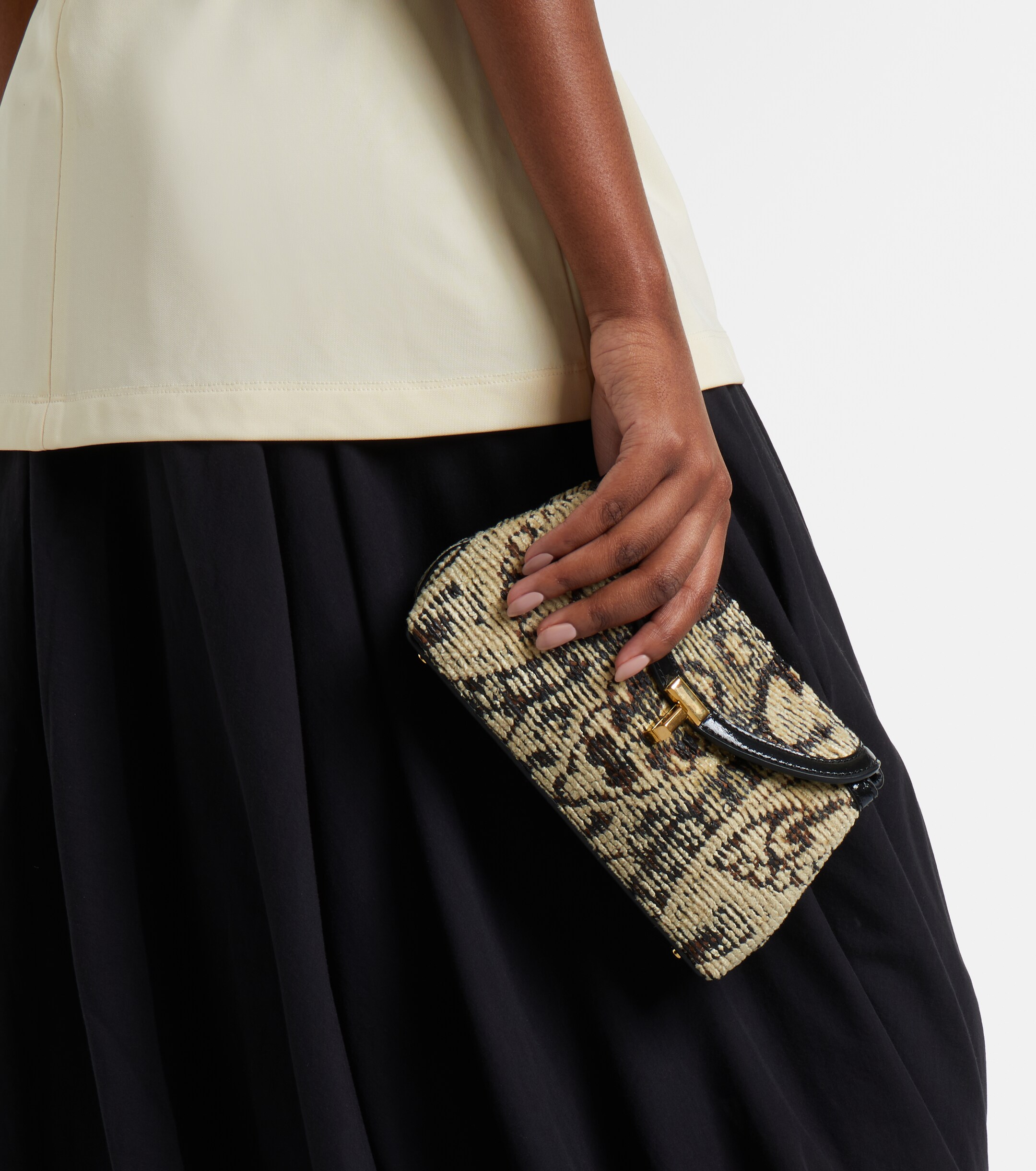 TOTEME T-Lock Mini clutch