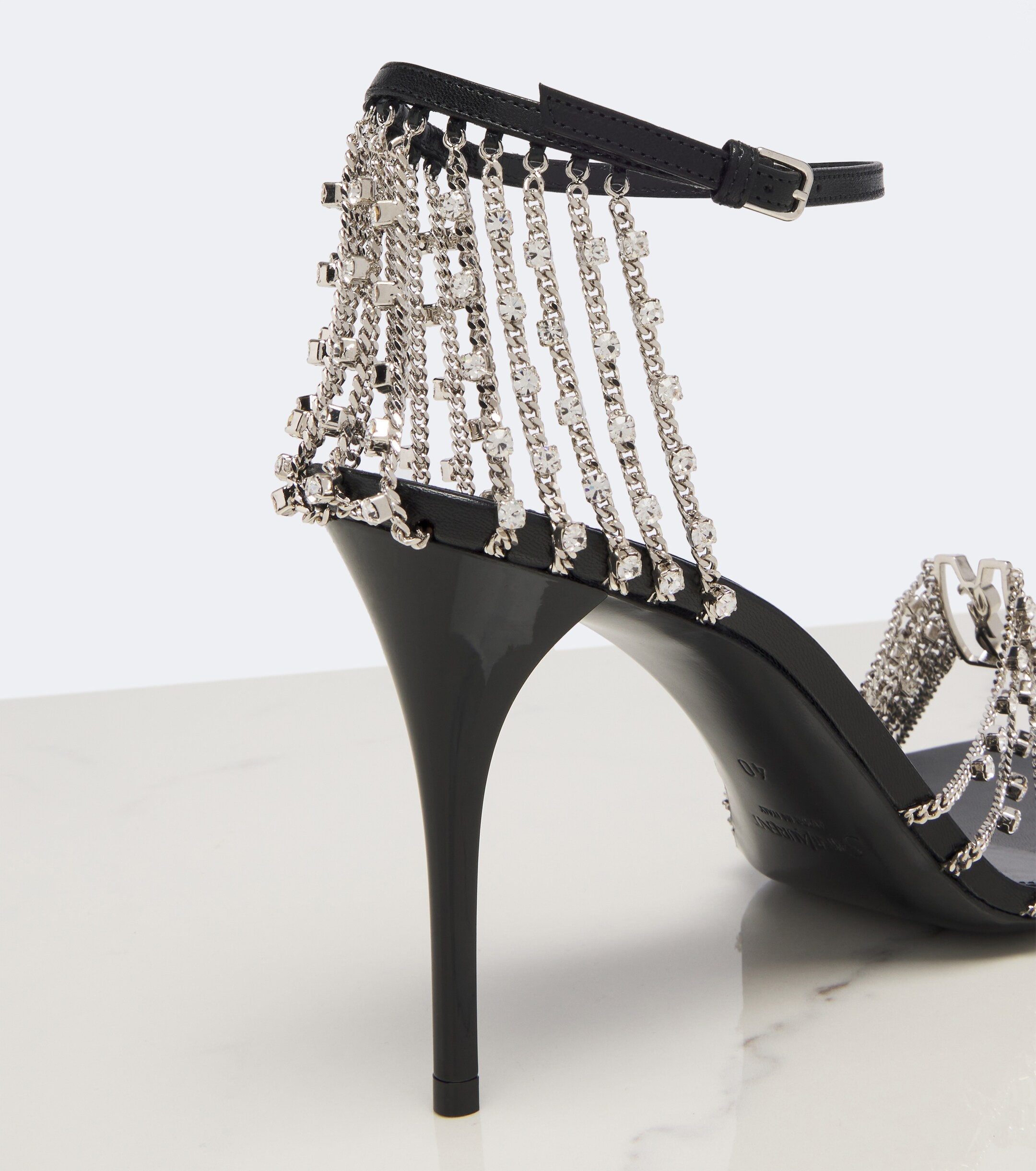 Saint Laurent Saint Laurent Babylone embellished sandals