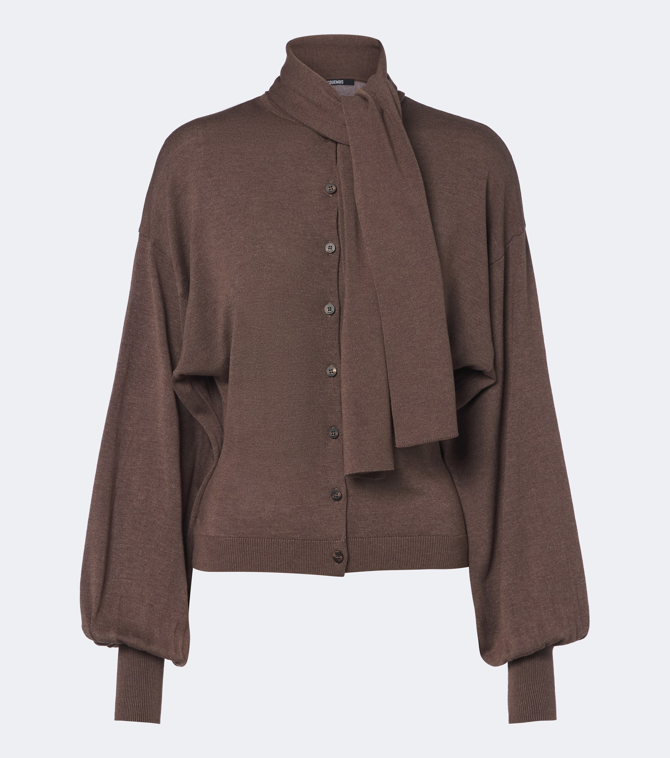 Jacquemus Jacquemus Losange tie-neck silk-blend cardigan