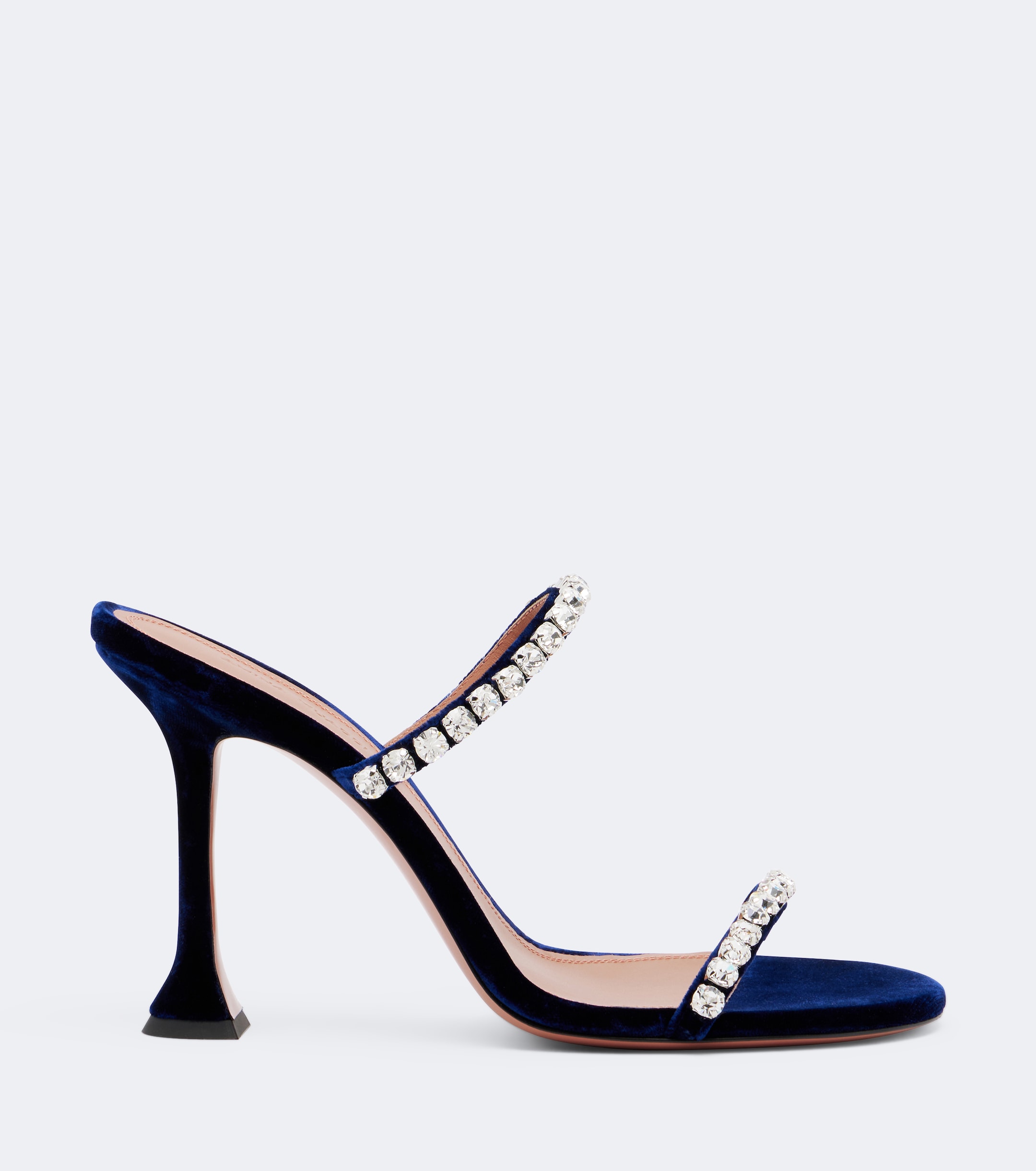 AMINA MUADDI Amina Muaddi Gigi embellished velvet sandals