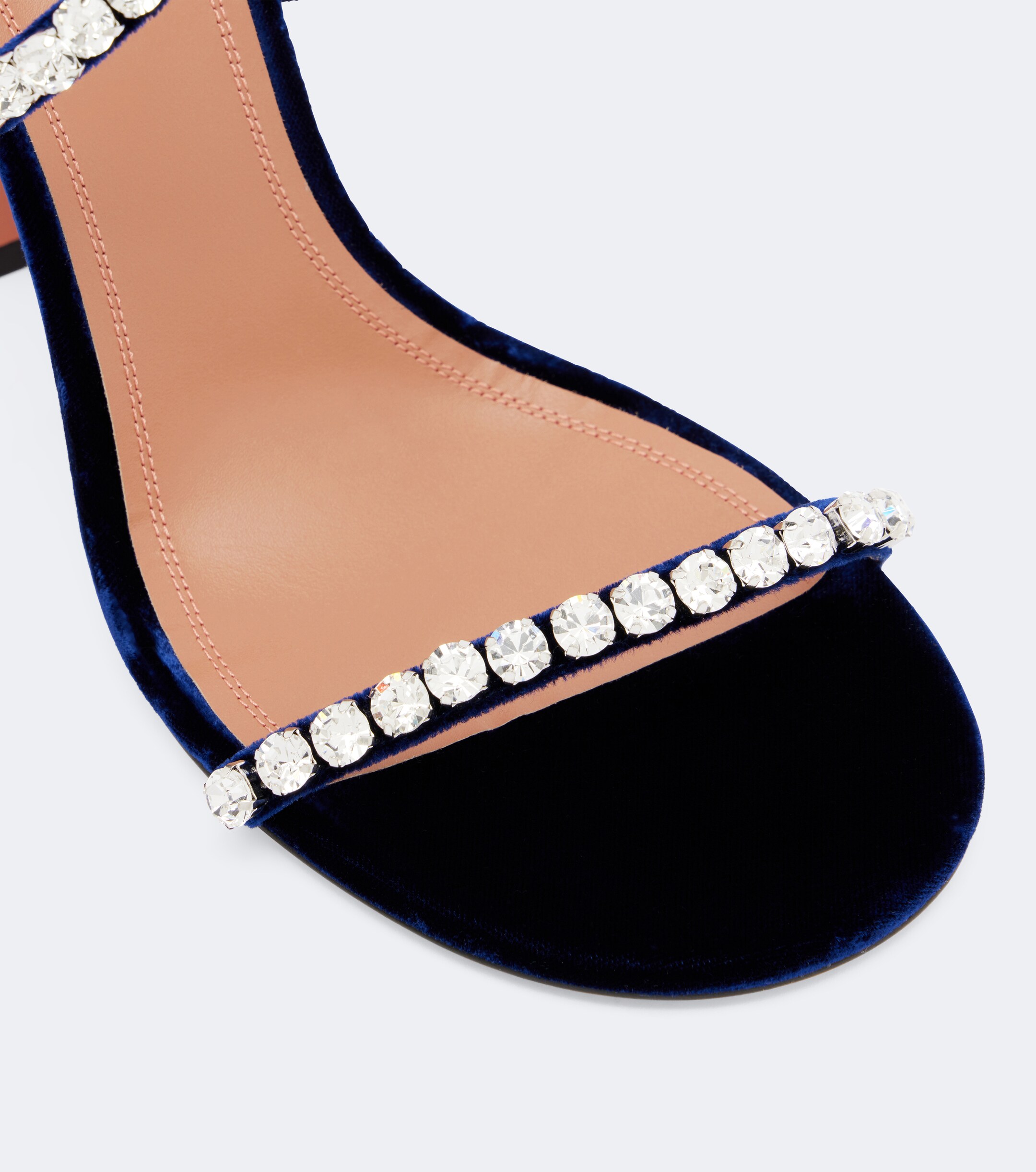 AMINA MUADDI Amina Muaddi Gigi embellished velvet sandals