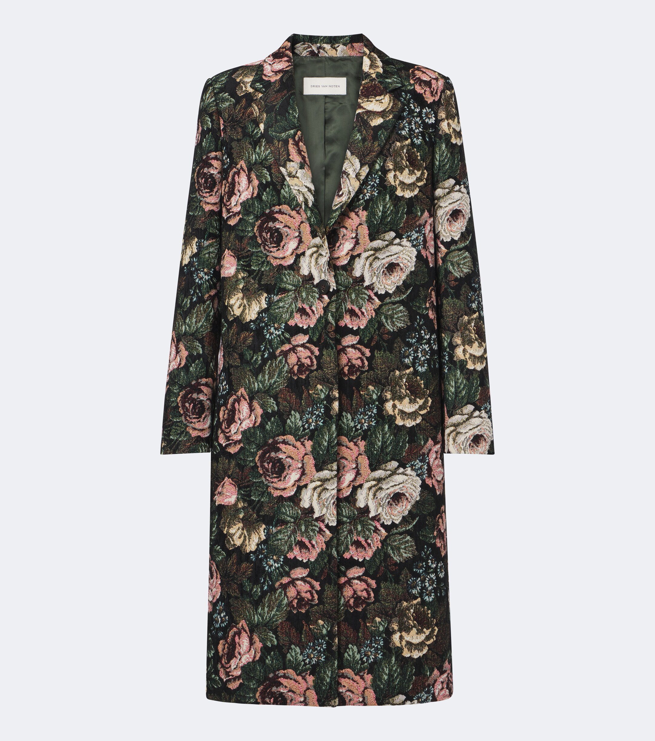 Dries Van Noten Dries Van Noten Floral jacquard coat
