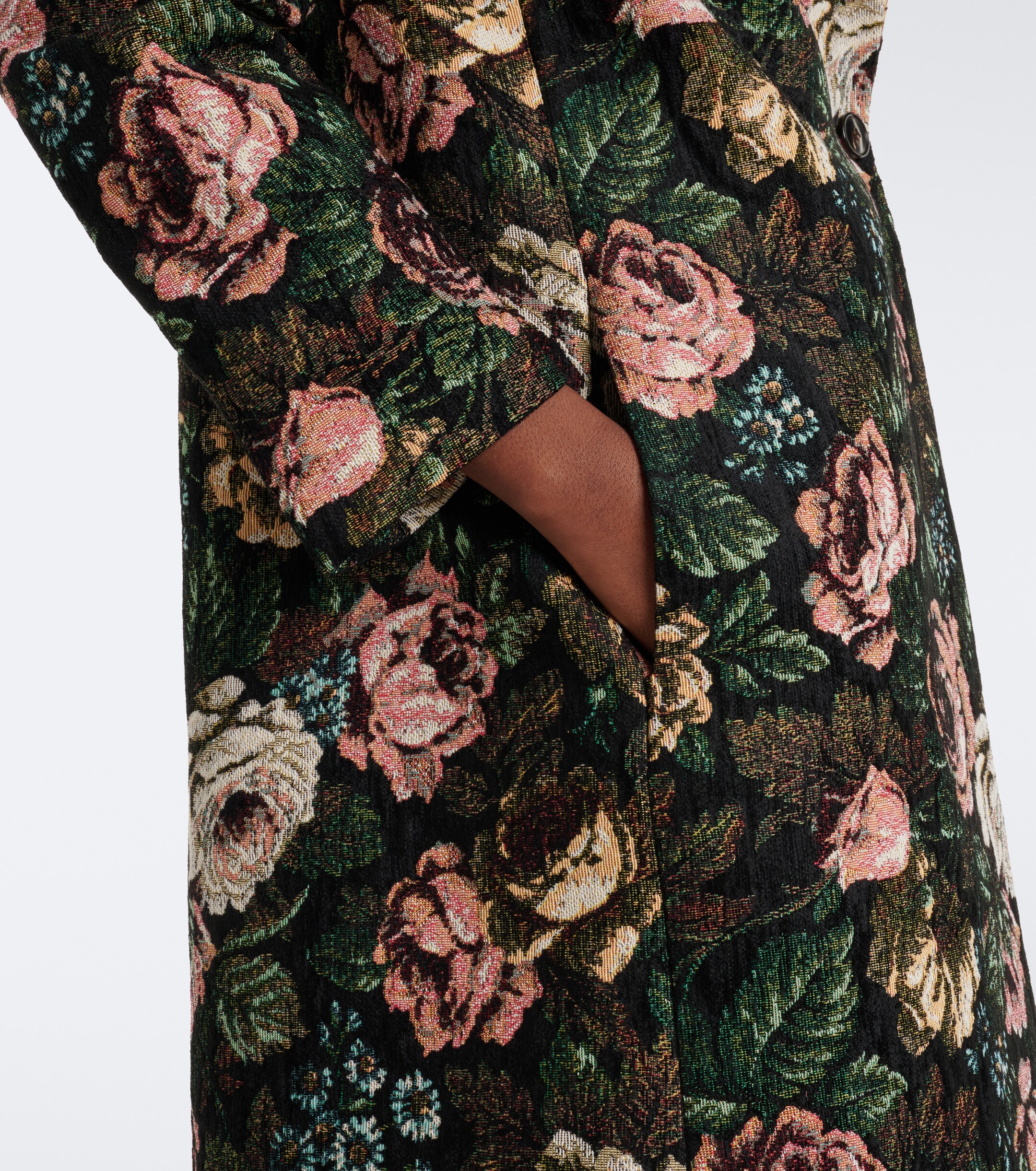 Dries Van Noten Dries Van Noten Floral jacquard coat