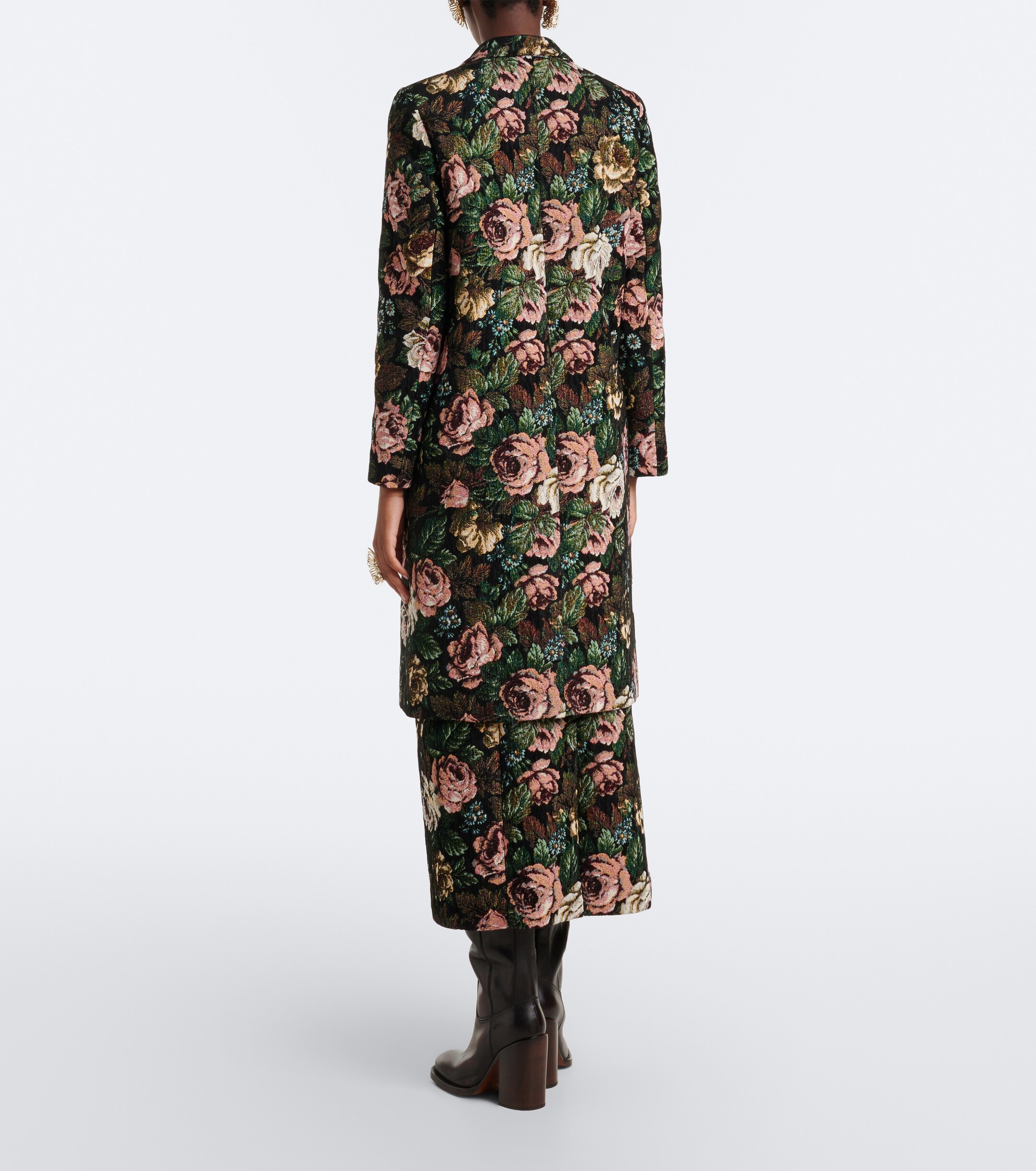 Dries Van Noten Dries Van Noten Floral jacquard coat