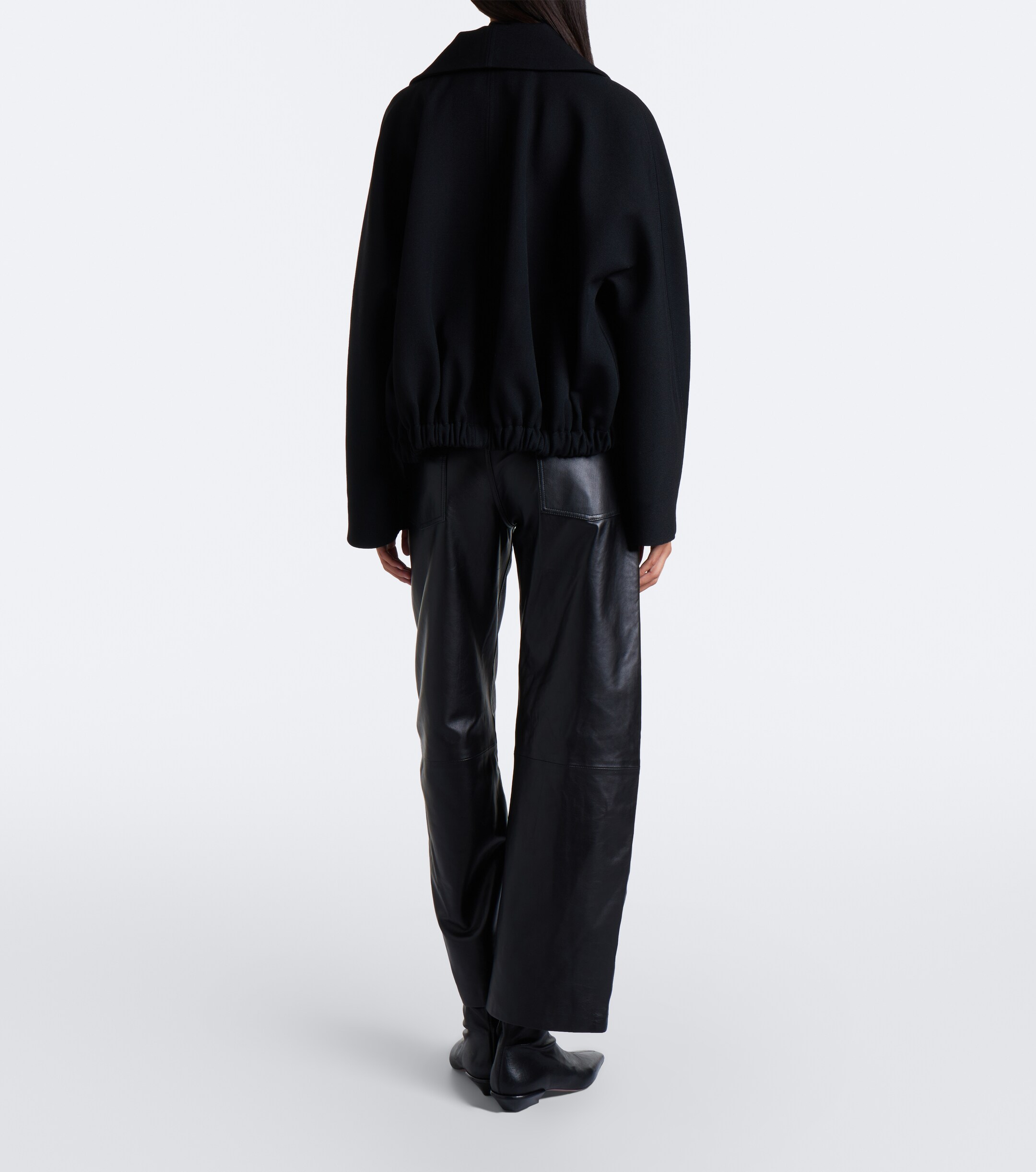 Nili Lotan Nili Lotan Tribeca leather barrel-leg pants