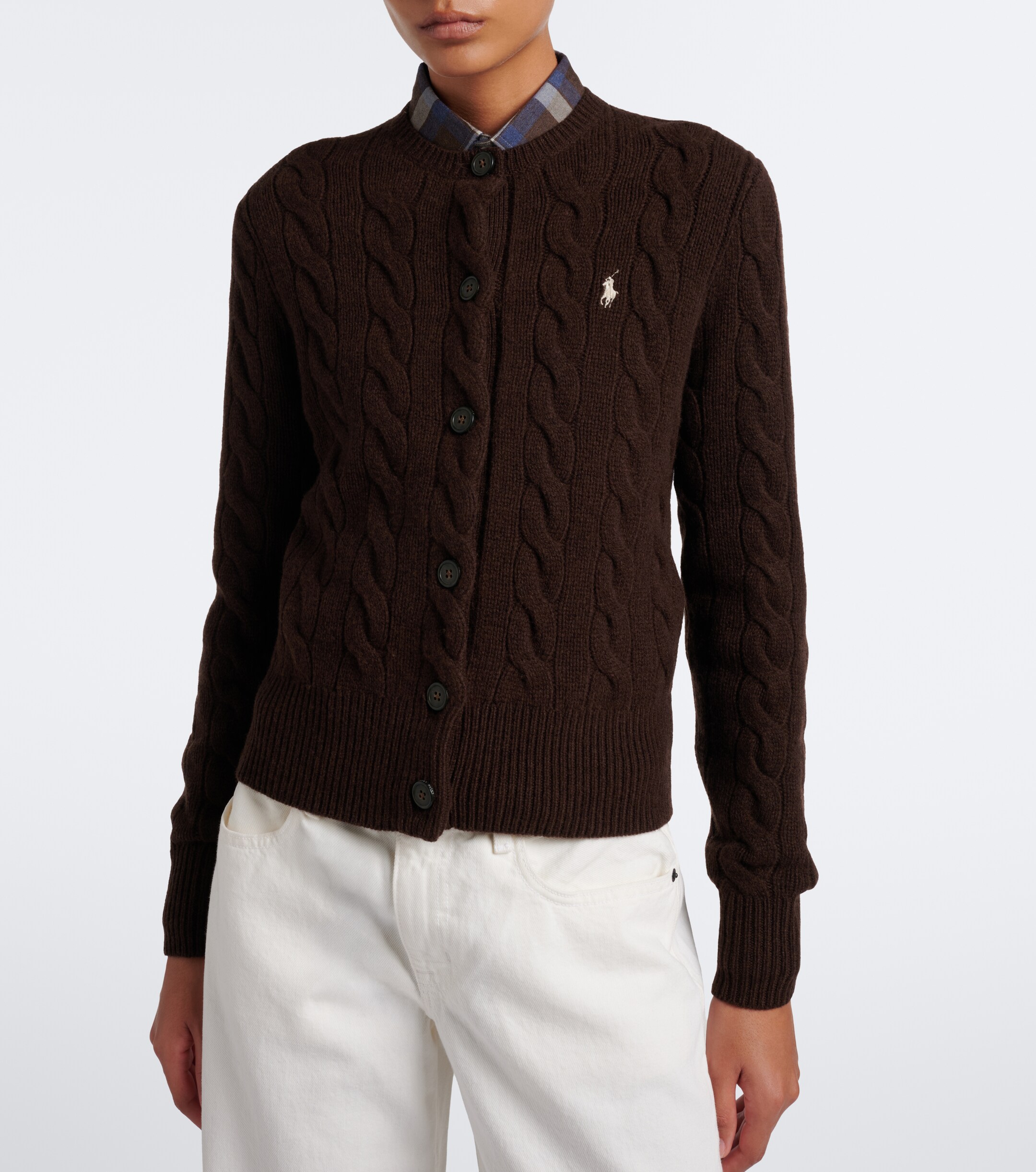Polo Ralph Lauren Polo Ralph Lauren Cable-knit wool and cashmere cardigan