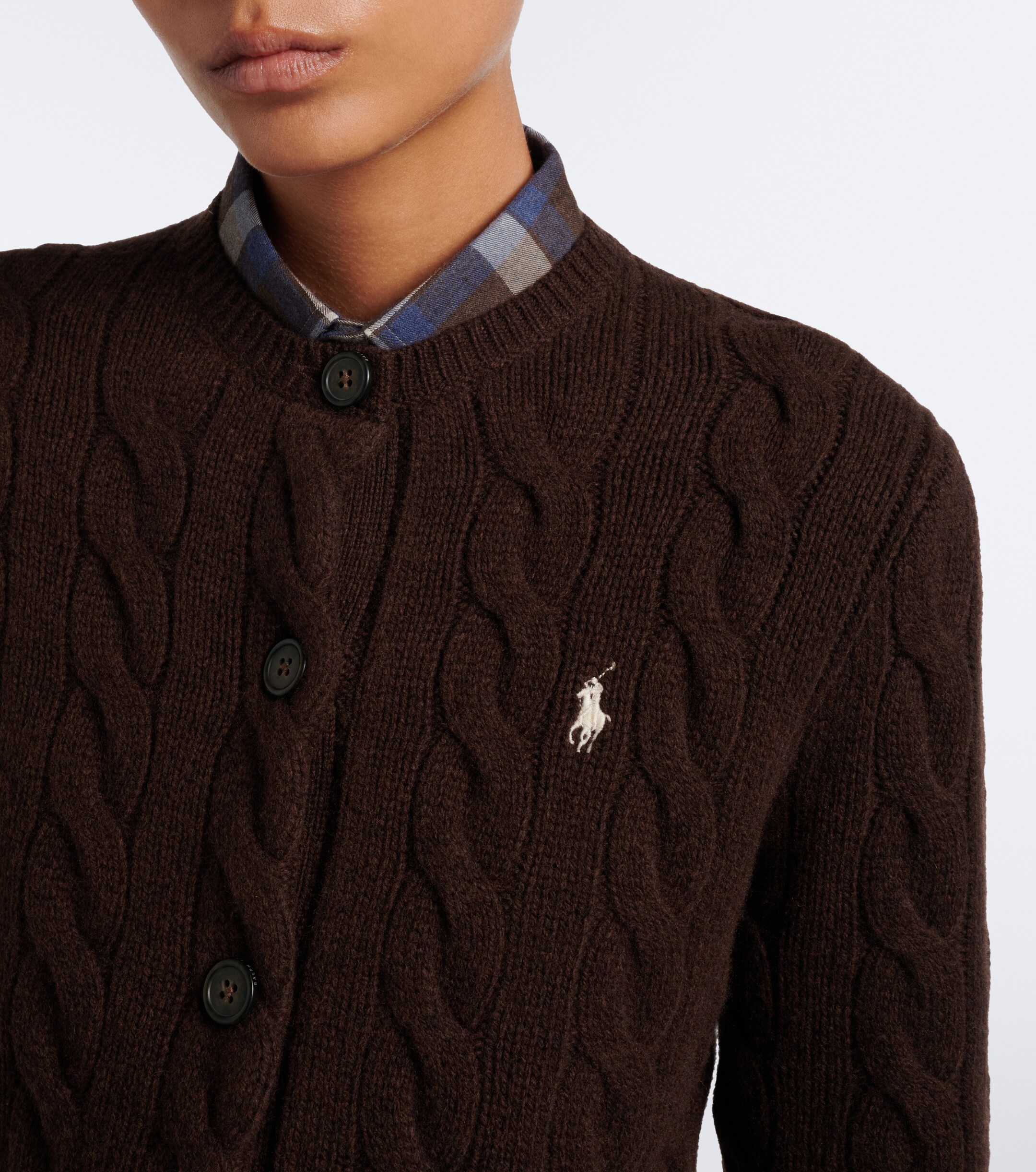Polo Ralph Lauren Polo Ralph Lauren Cable-knit wool and cashmere cardigan