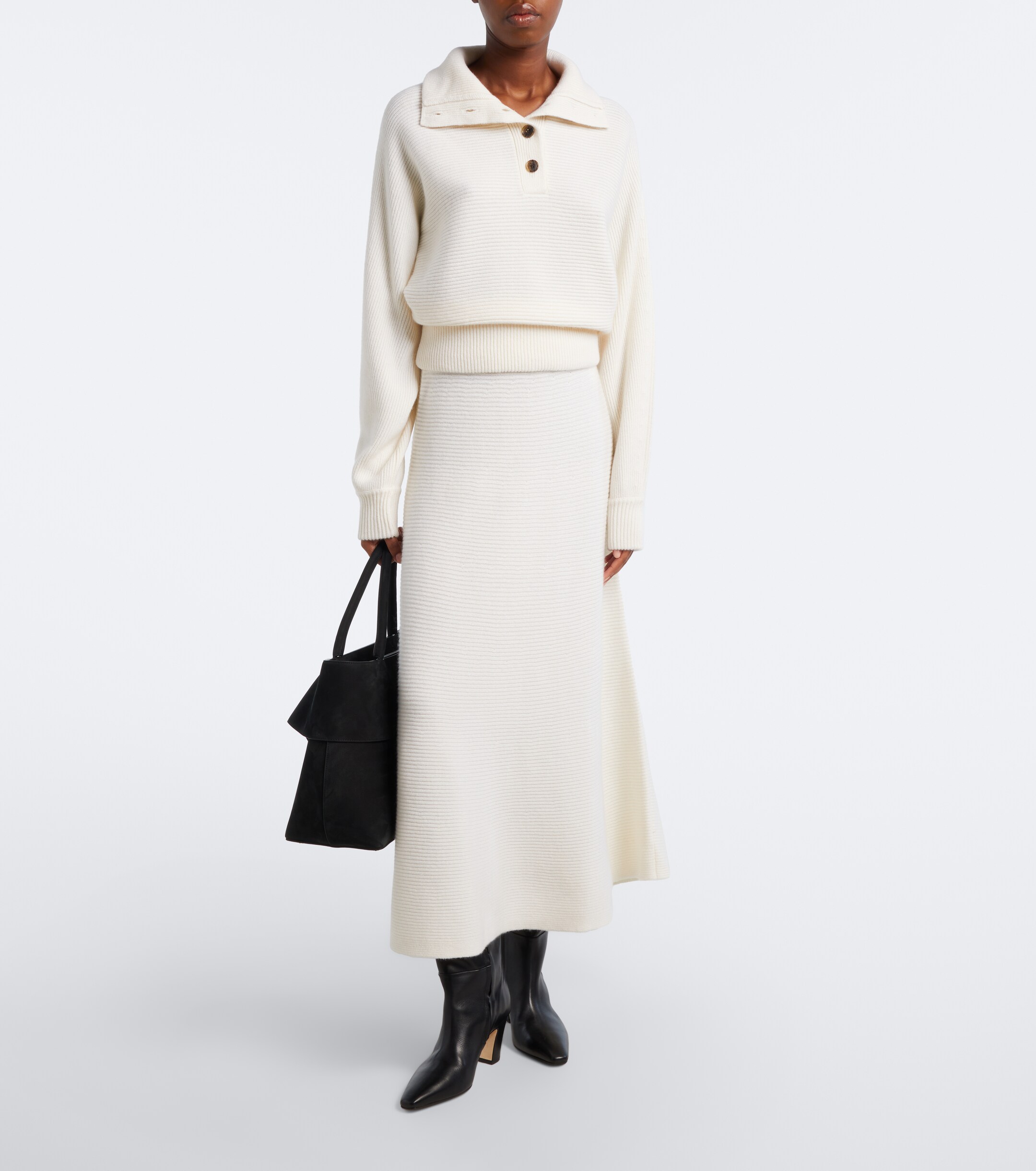 LISA YANG Lisa Yang Dovie cashmere midi skirt
