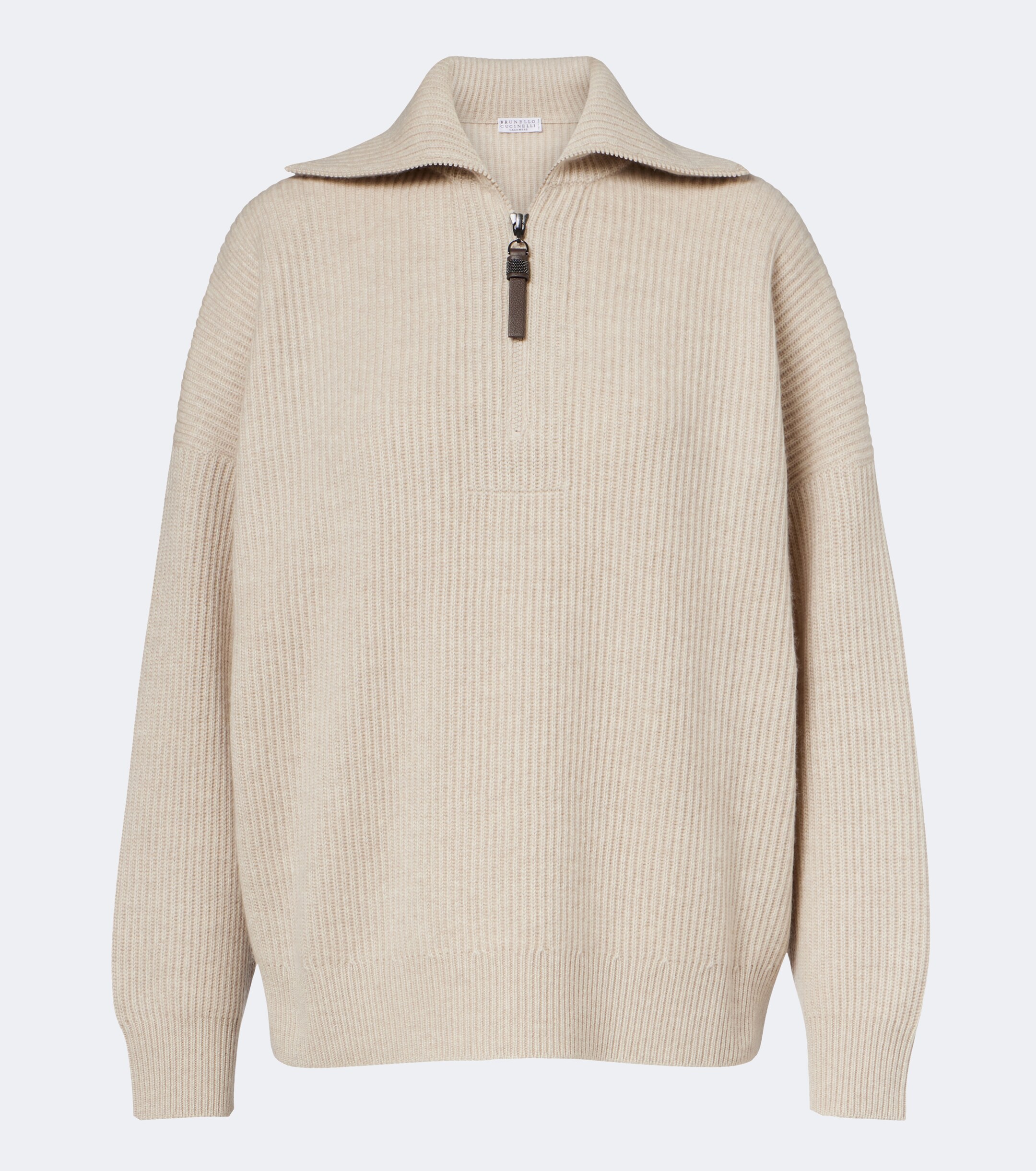 Brunello Cucinelli Brunello Cucinelli Monili cashmere half-zip sweater