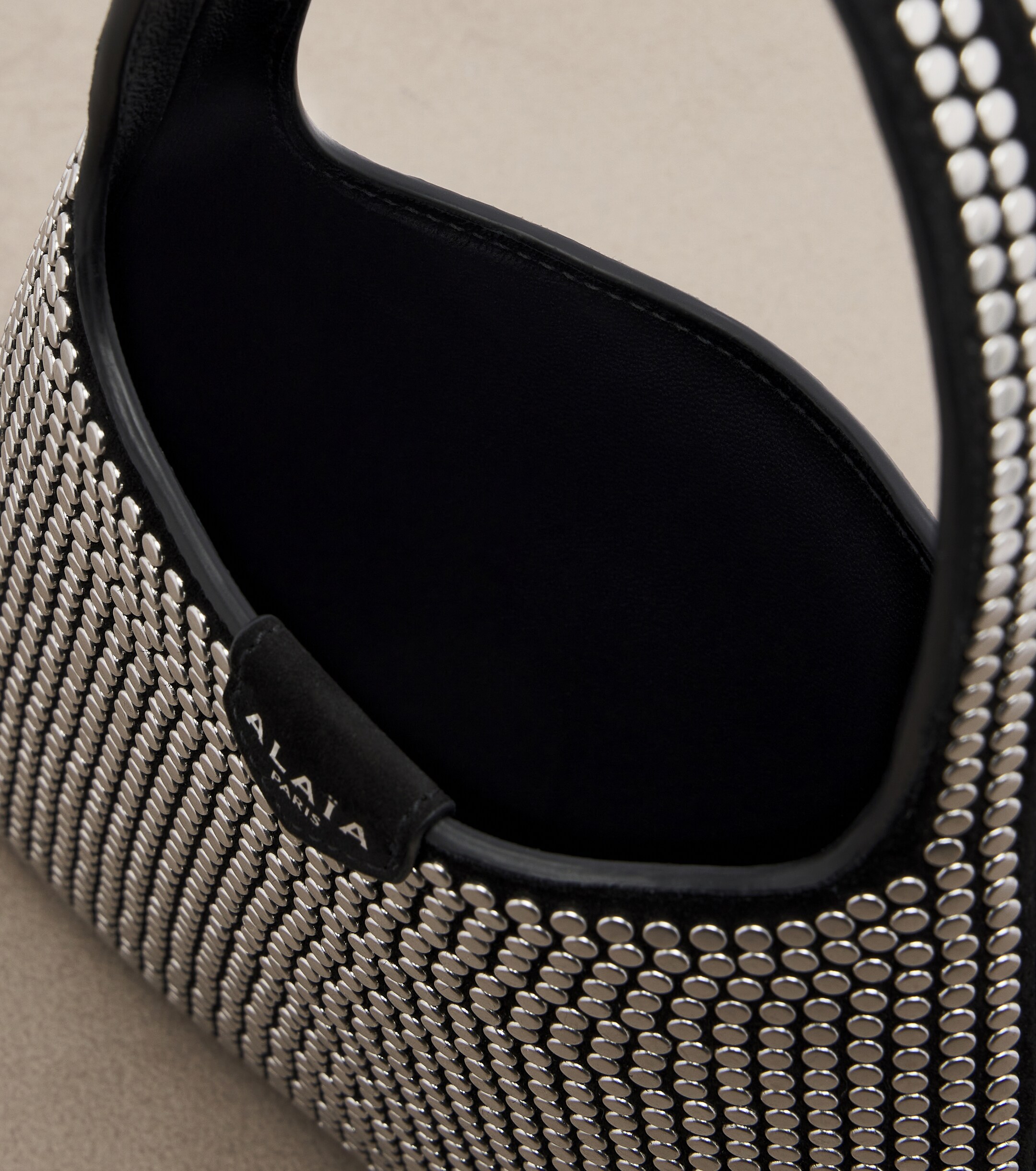 Alaïa Alaïa Mini studded suede top-handle bag