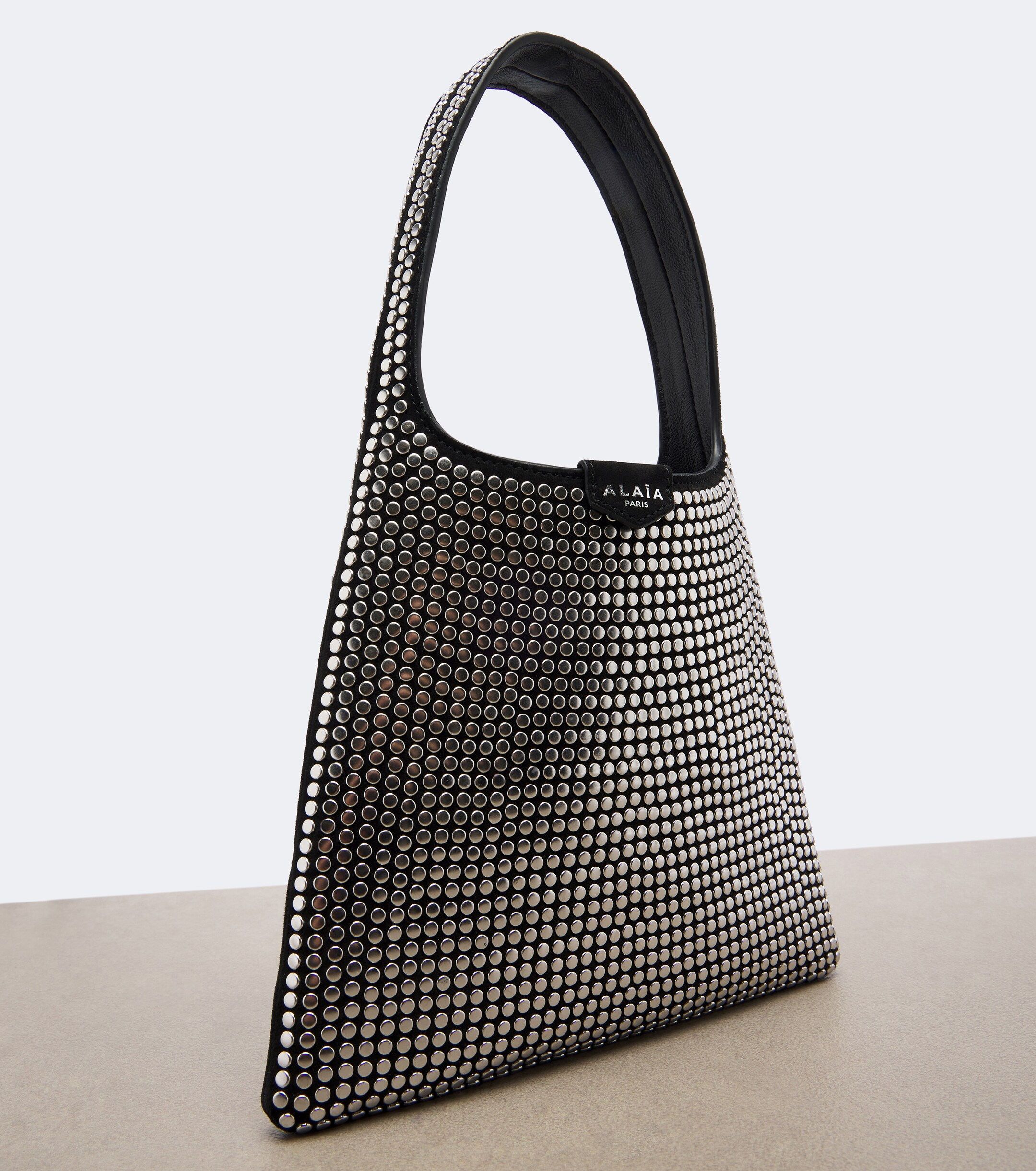 Alaïa Alaïa Mini studded suede top-handle bag