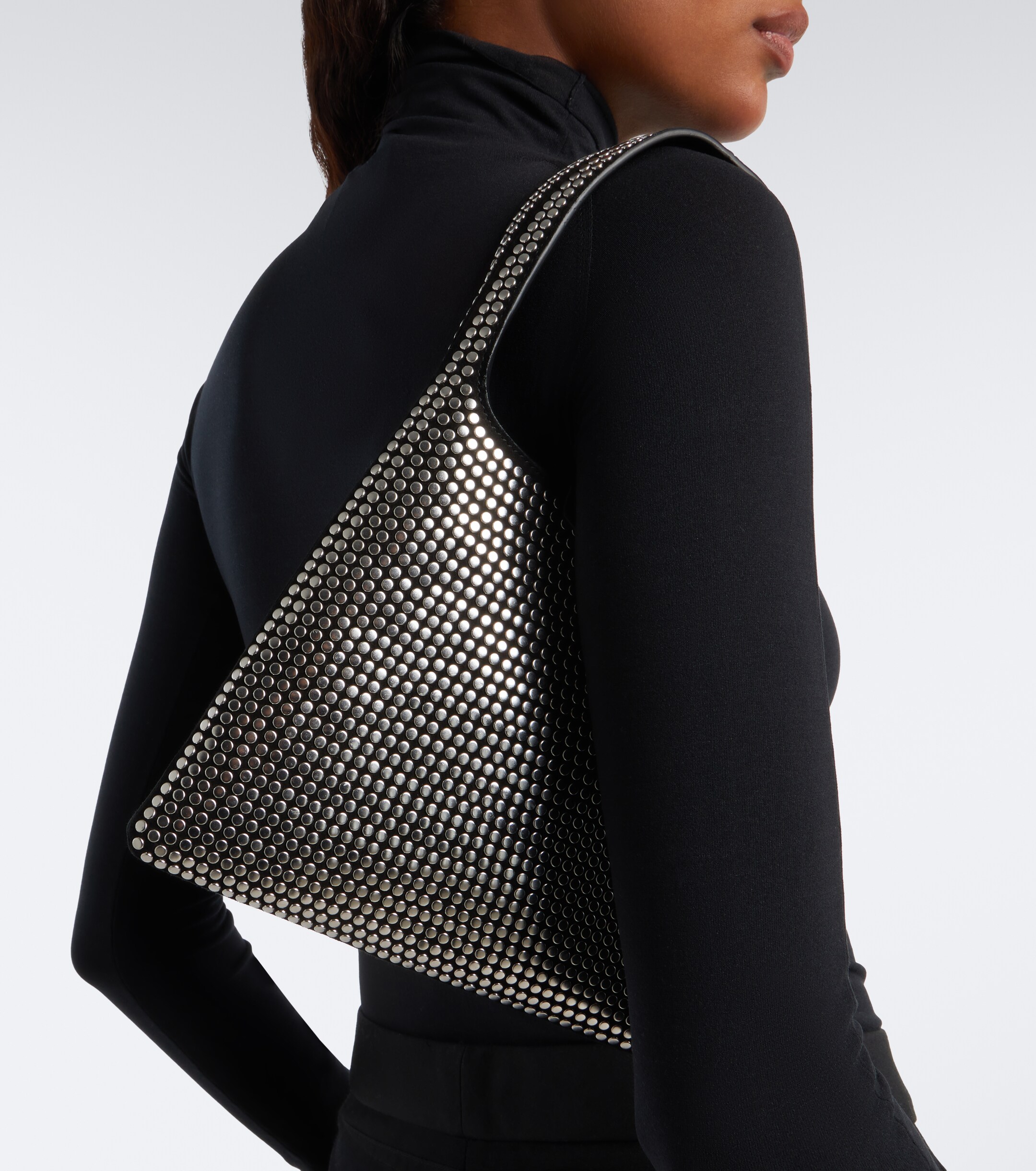 Alaïa Alaïa Mini studded suede top-handle bag
