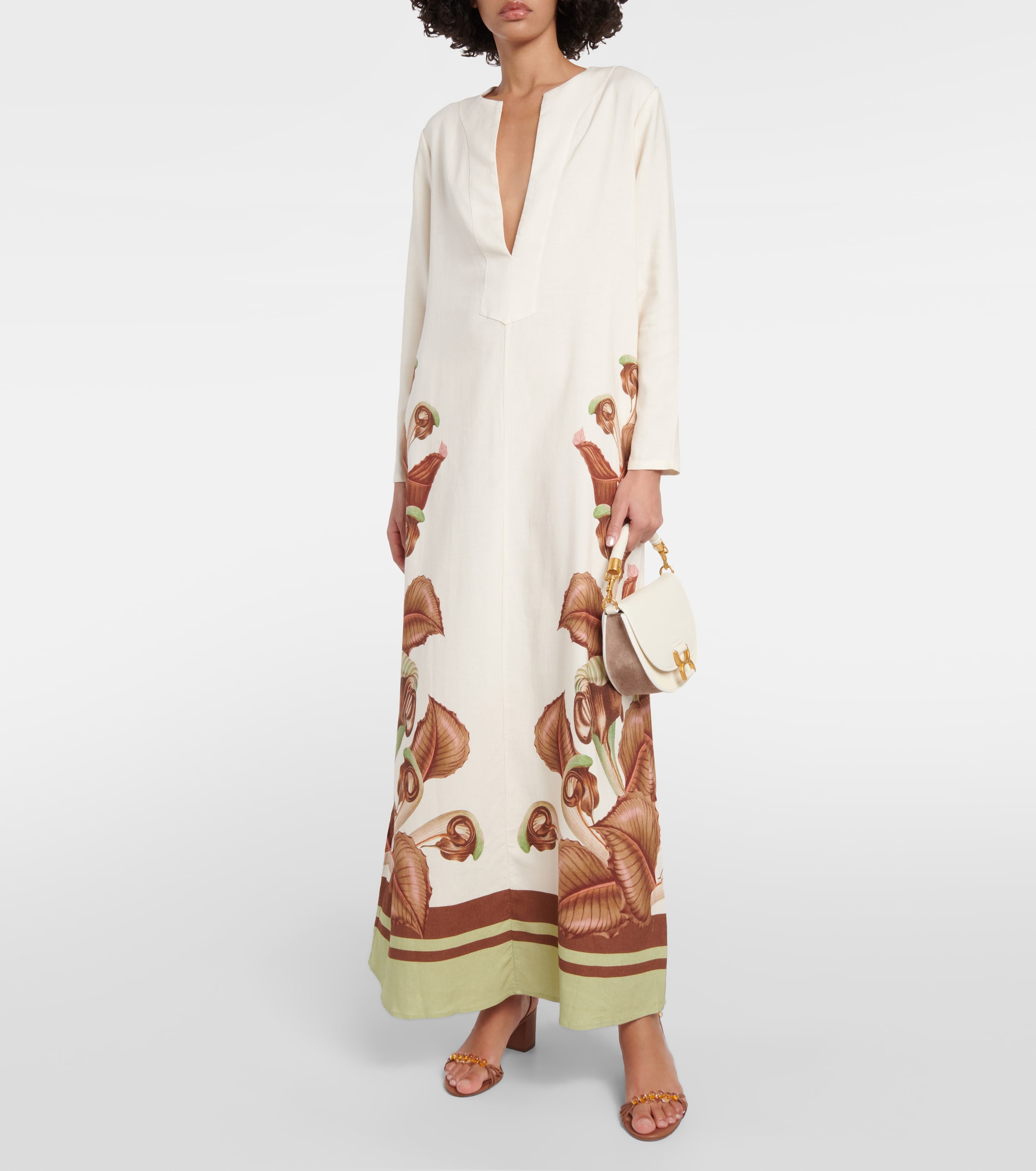 Adriana Degreas Arisaema printed maxi dress