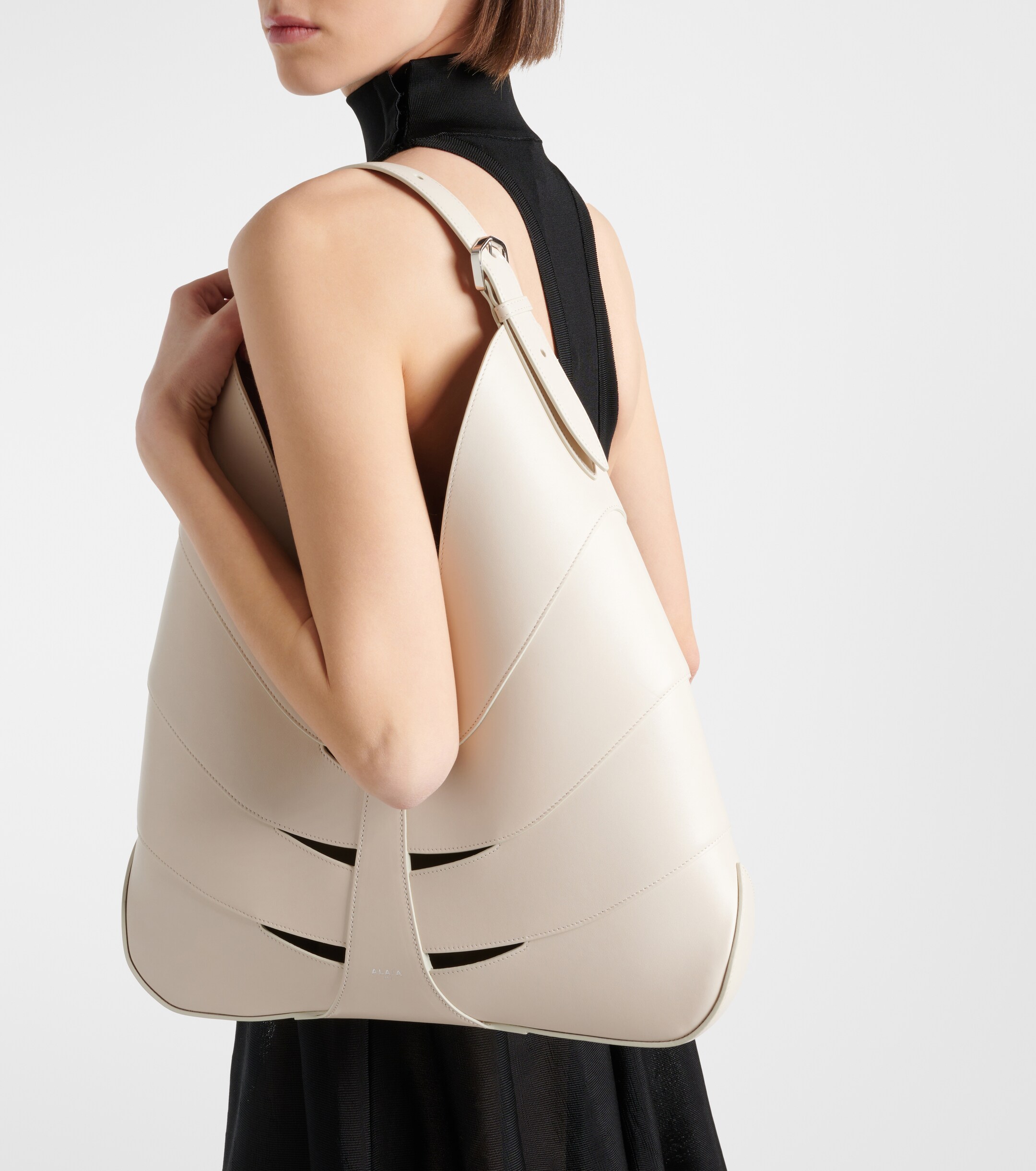 Alaïa Delta leather shoulder bag
