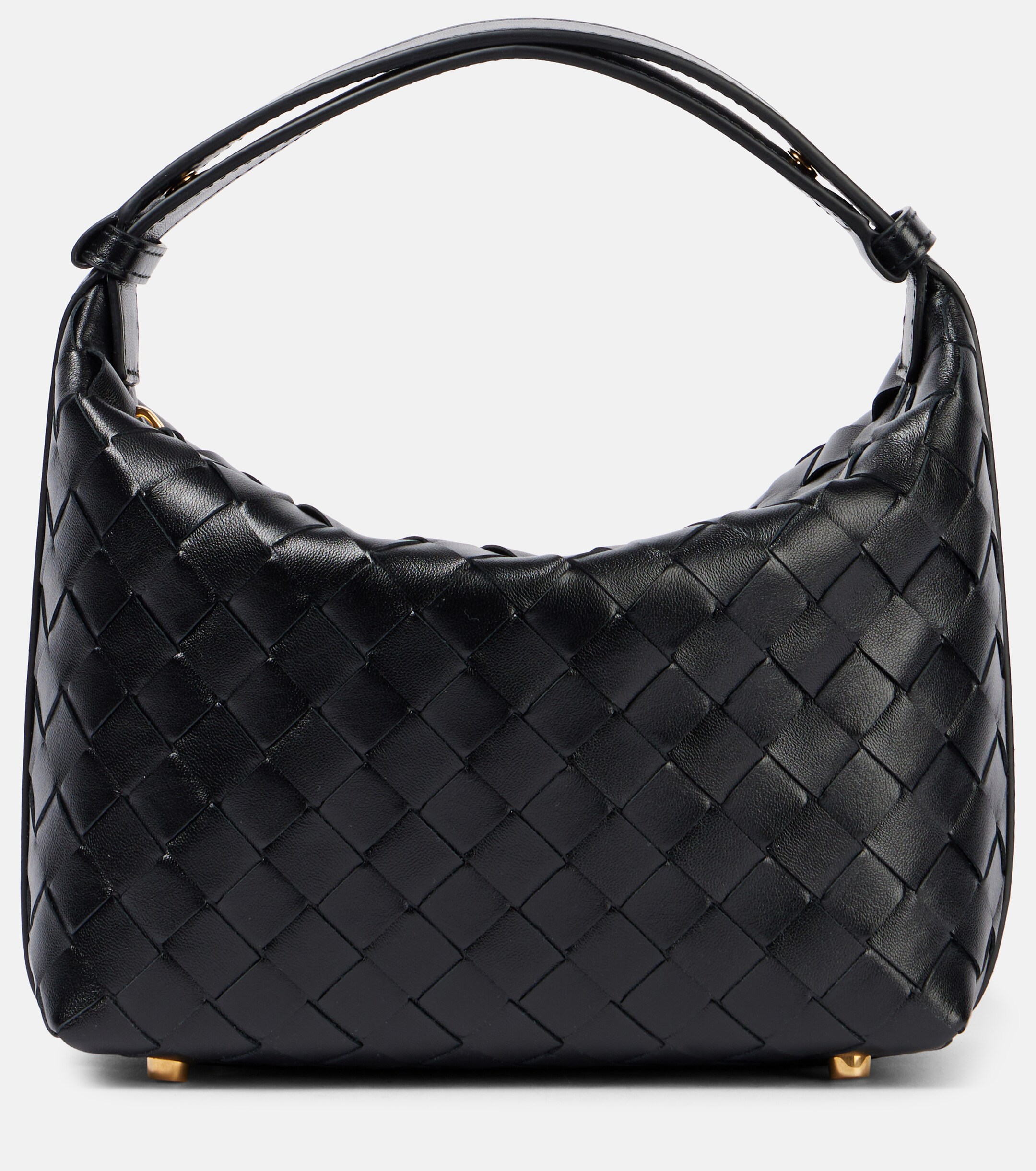 Bottega Veneta Wallace Mini Intrecciato leather shoulder bag