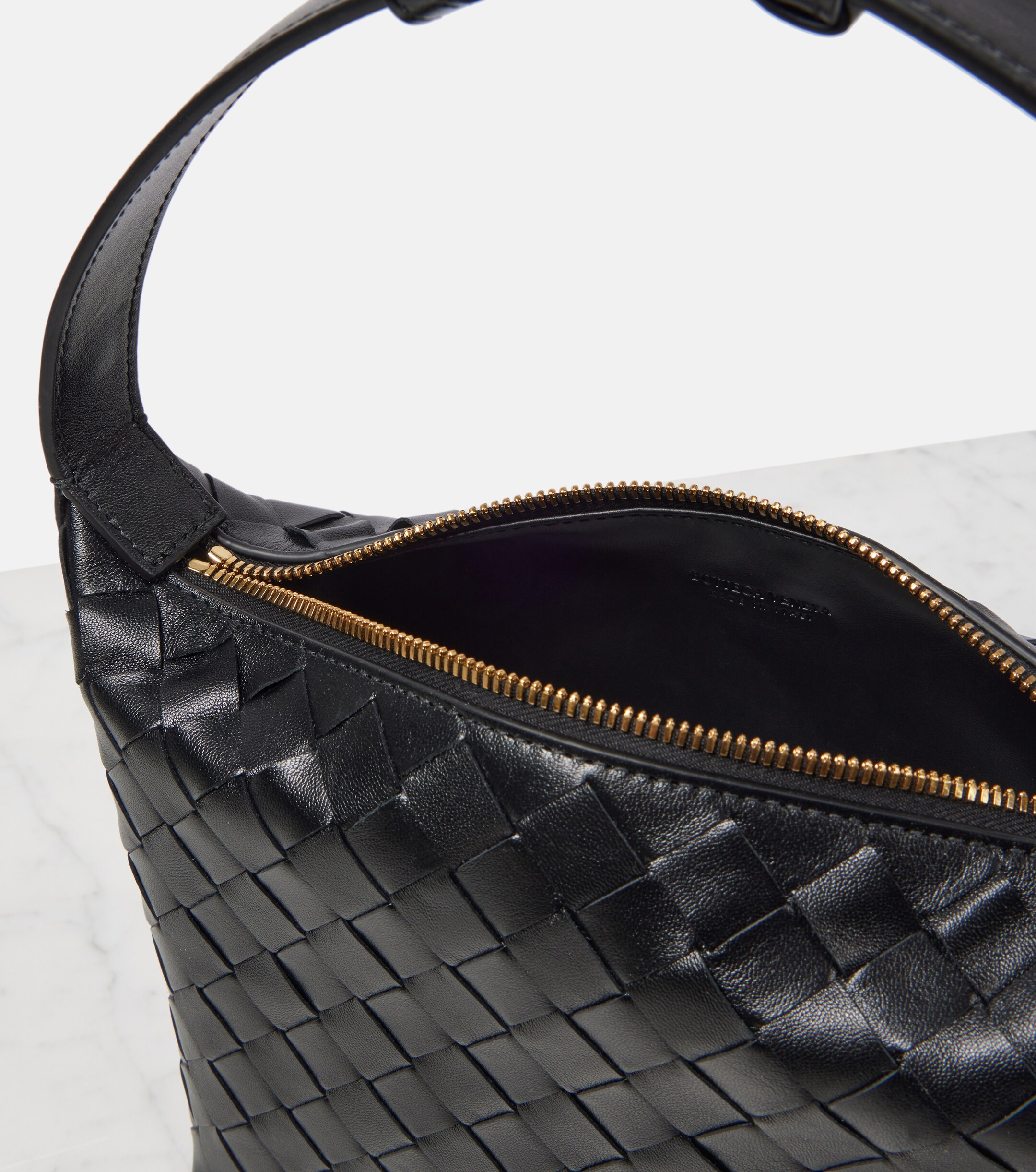 Bottega Veneta Wallace Mini Intrecciato leather shoulder bag