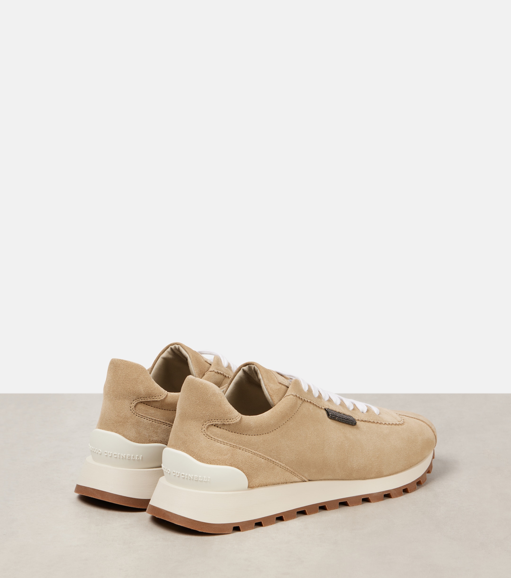 Brunello Cucinelli Monili suede sneakers thumbnail