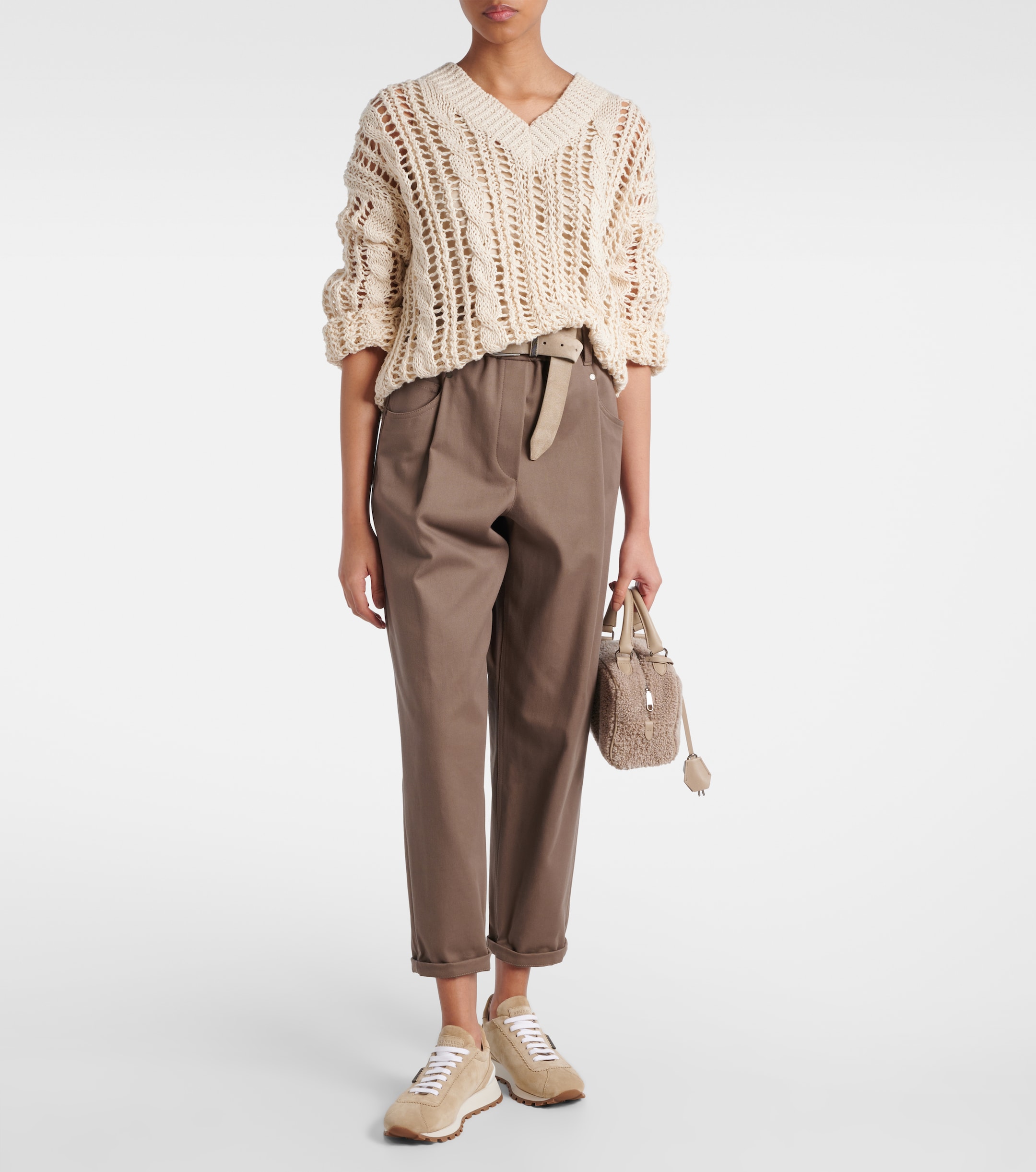 Brunello Cucinelli Monili suede sneakers thumbnail