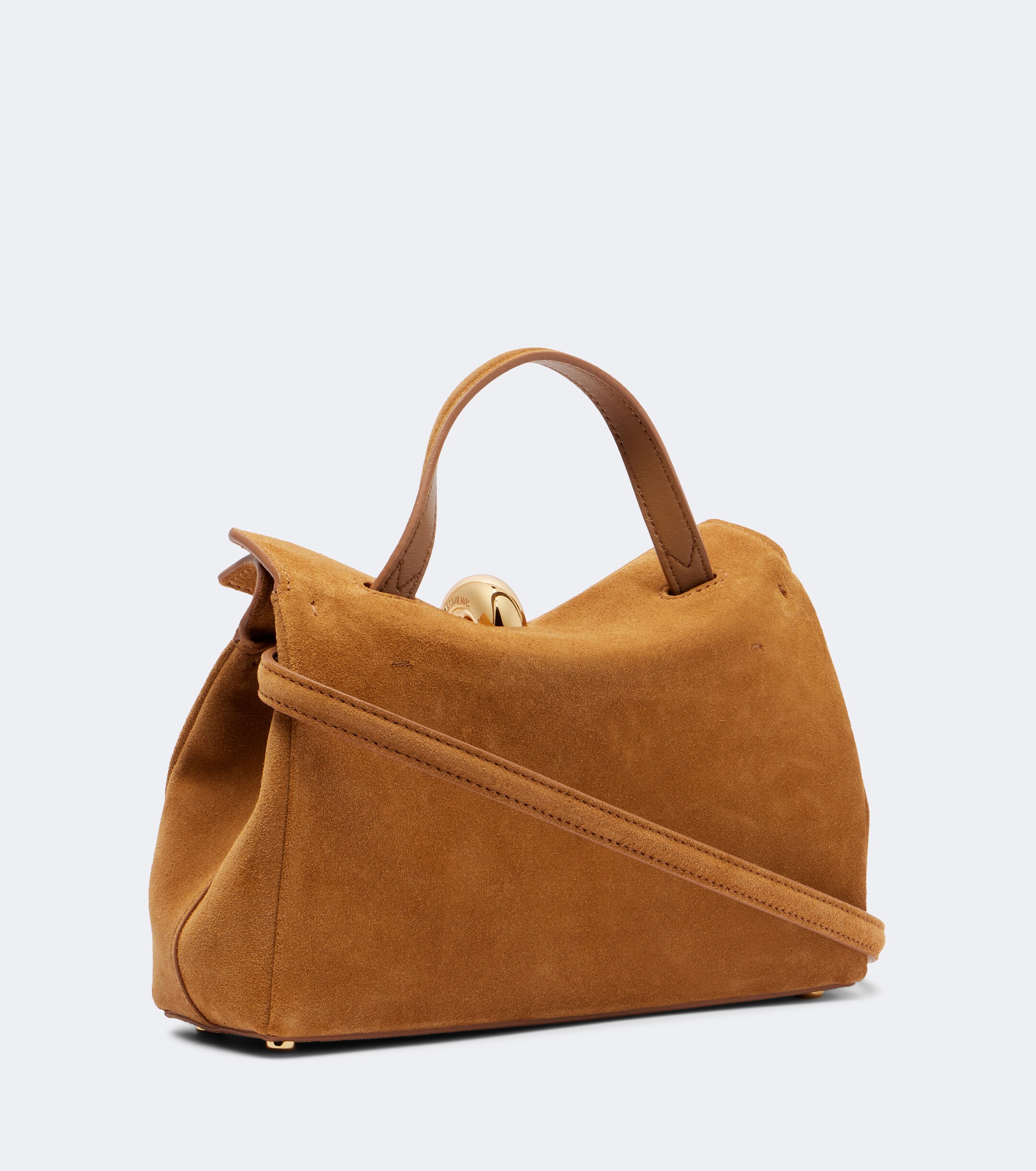 Jacquemus Valerie Small suede top-handle bag
