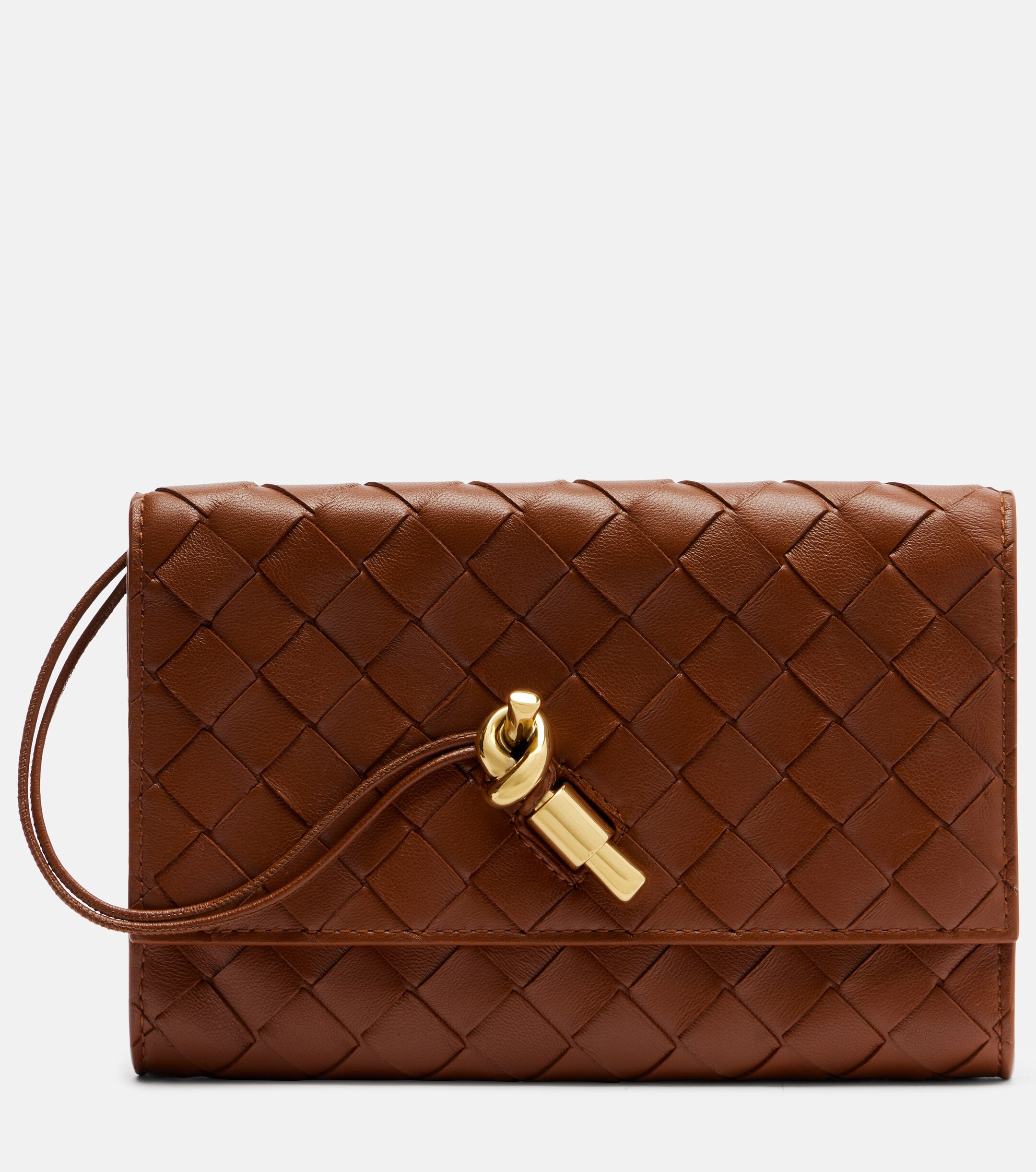 Bottega Veneta Andiamo Intrecciato leather pouch
