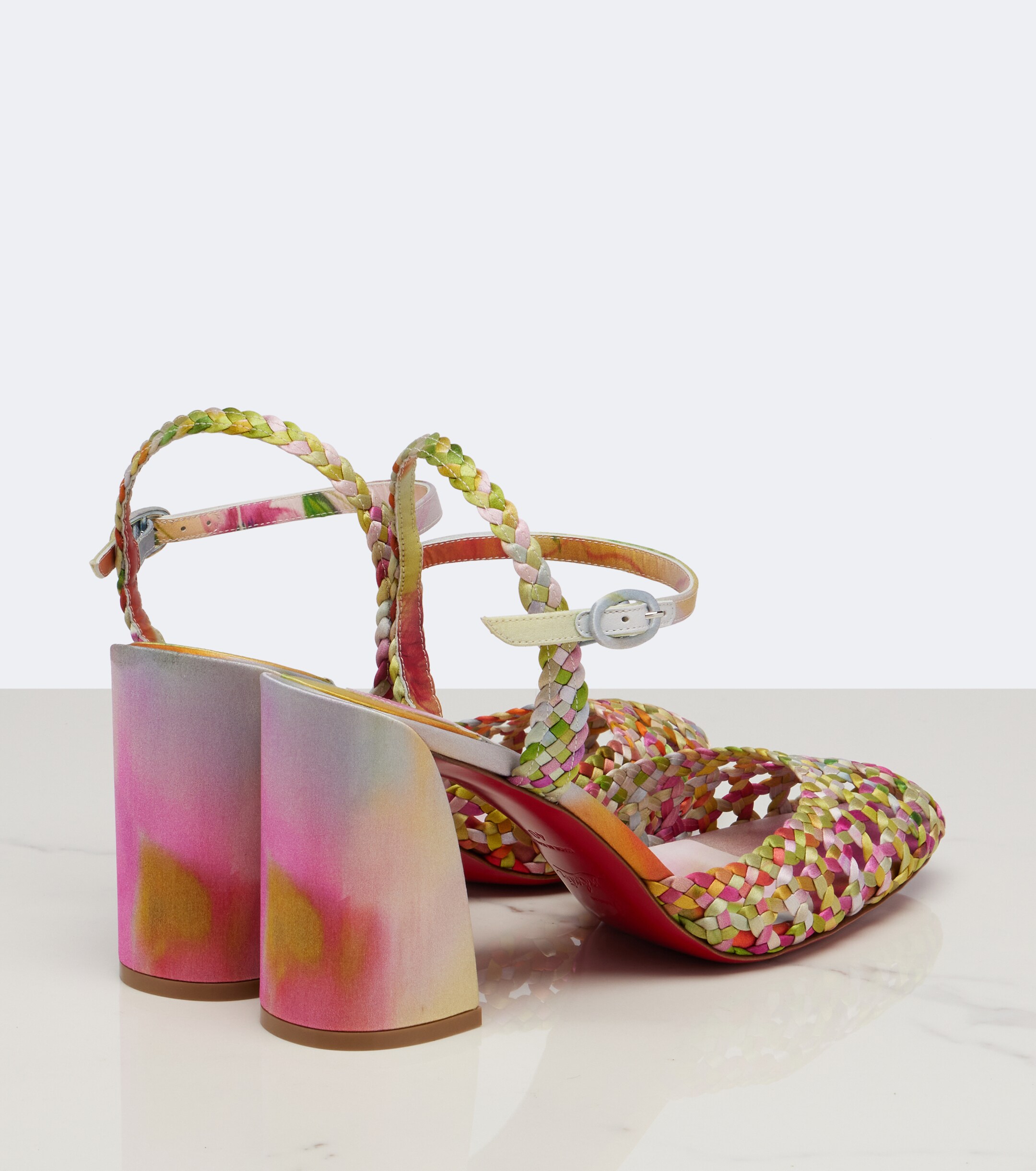 CHRISTIAN LOUBOUTIN Christian Louboutin Jane Nandina crêpe satin pumps
