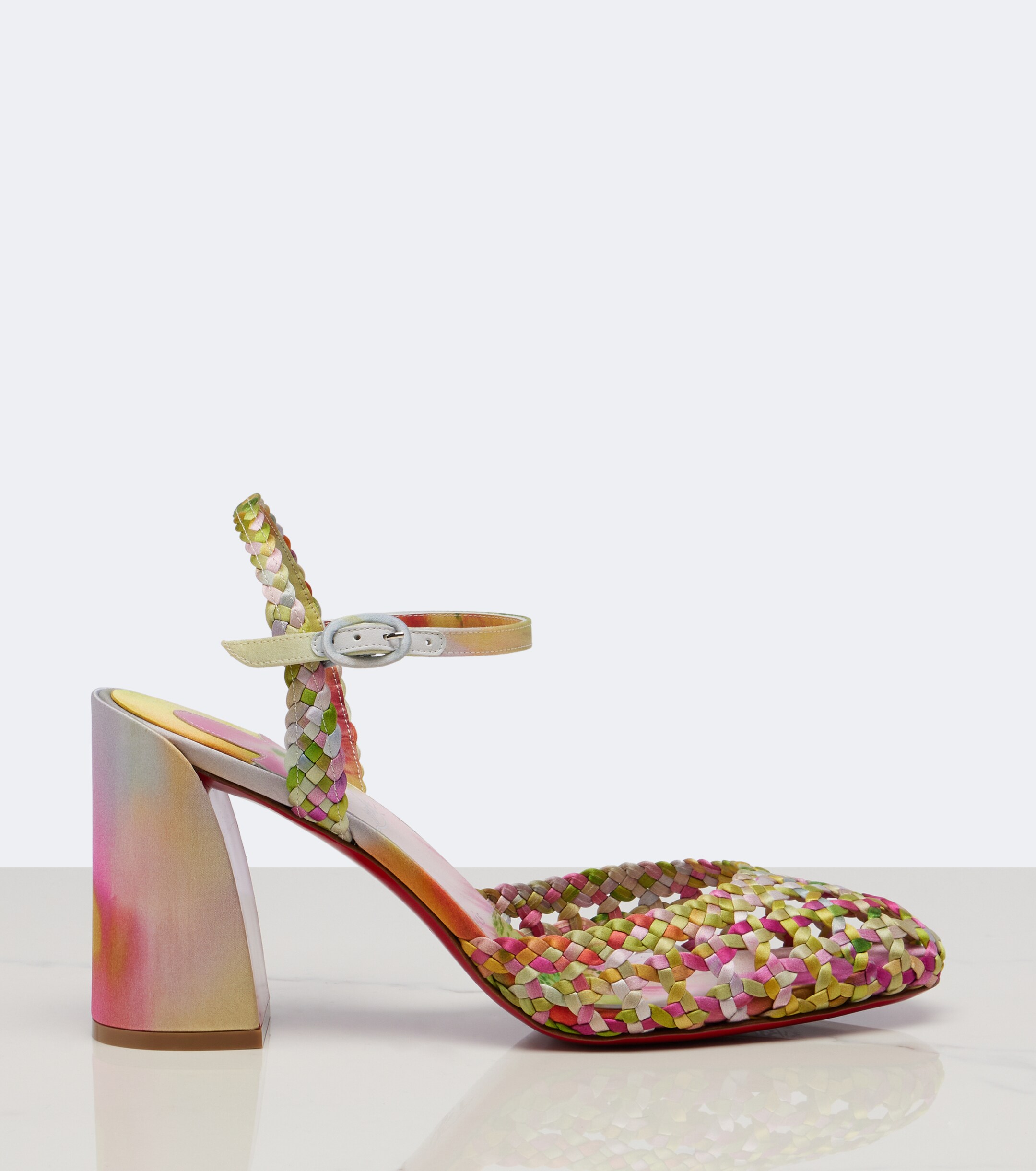 CHRISTIAN LOUBOUTIN Christian Louboutin Jane Nandina crêpe satin pumps