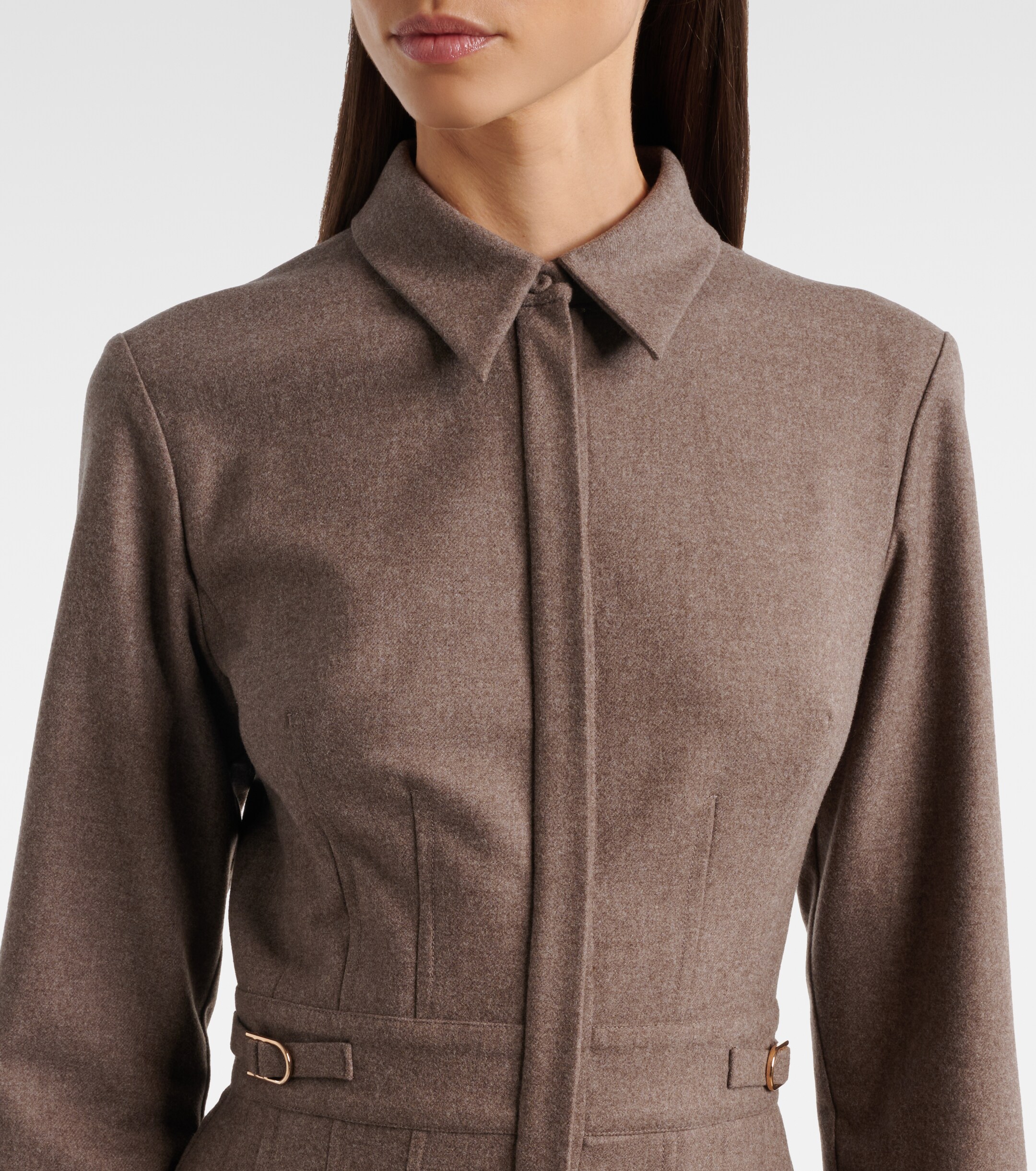 Gabriela Hearst Gabriela Hearst Ethel wool and cashmere shirt dress
