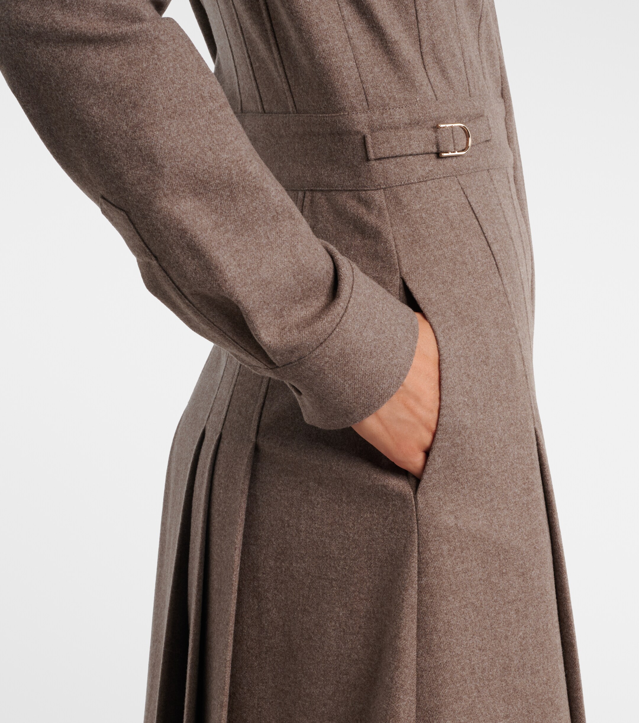 Gabriela Hearst Gabriela Hearst Ethel wool and cashmere shirt dress