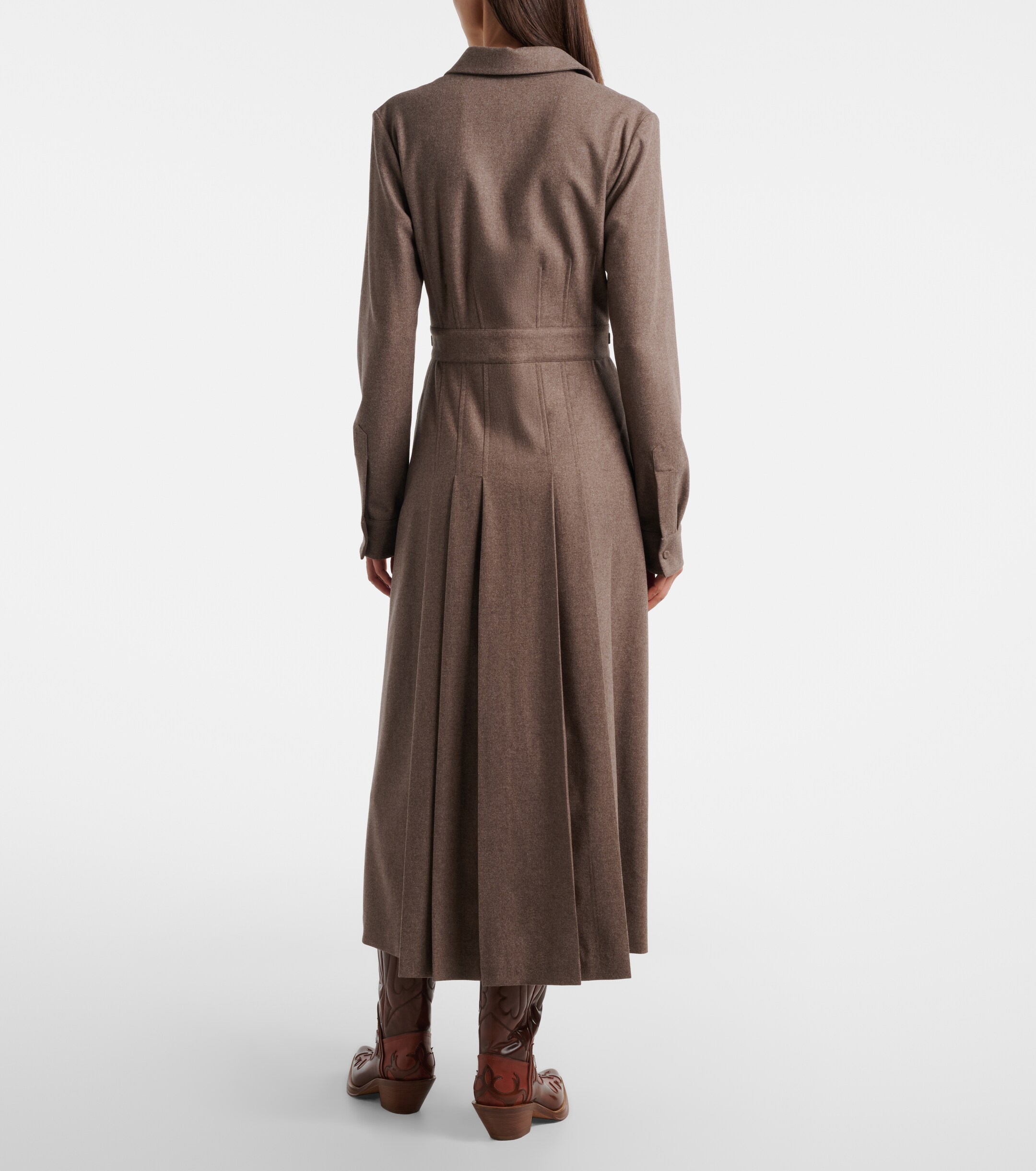 Gabriela Hearst Gabriela Hearst Ethel wool and cashmere shirt dress