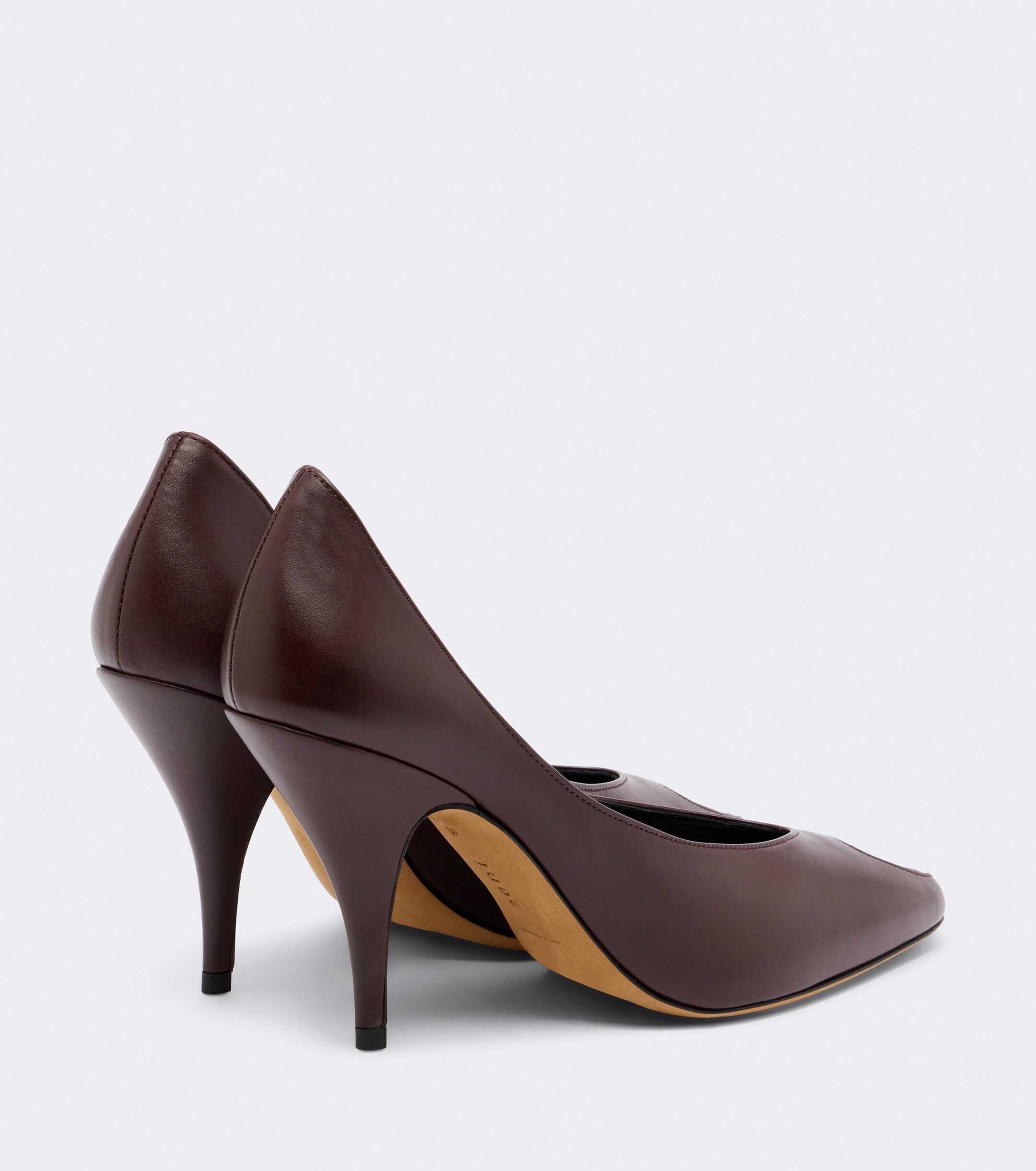 Jude JUDE Icon leather peep-toe pumps